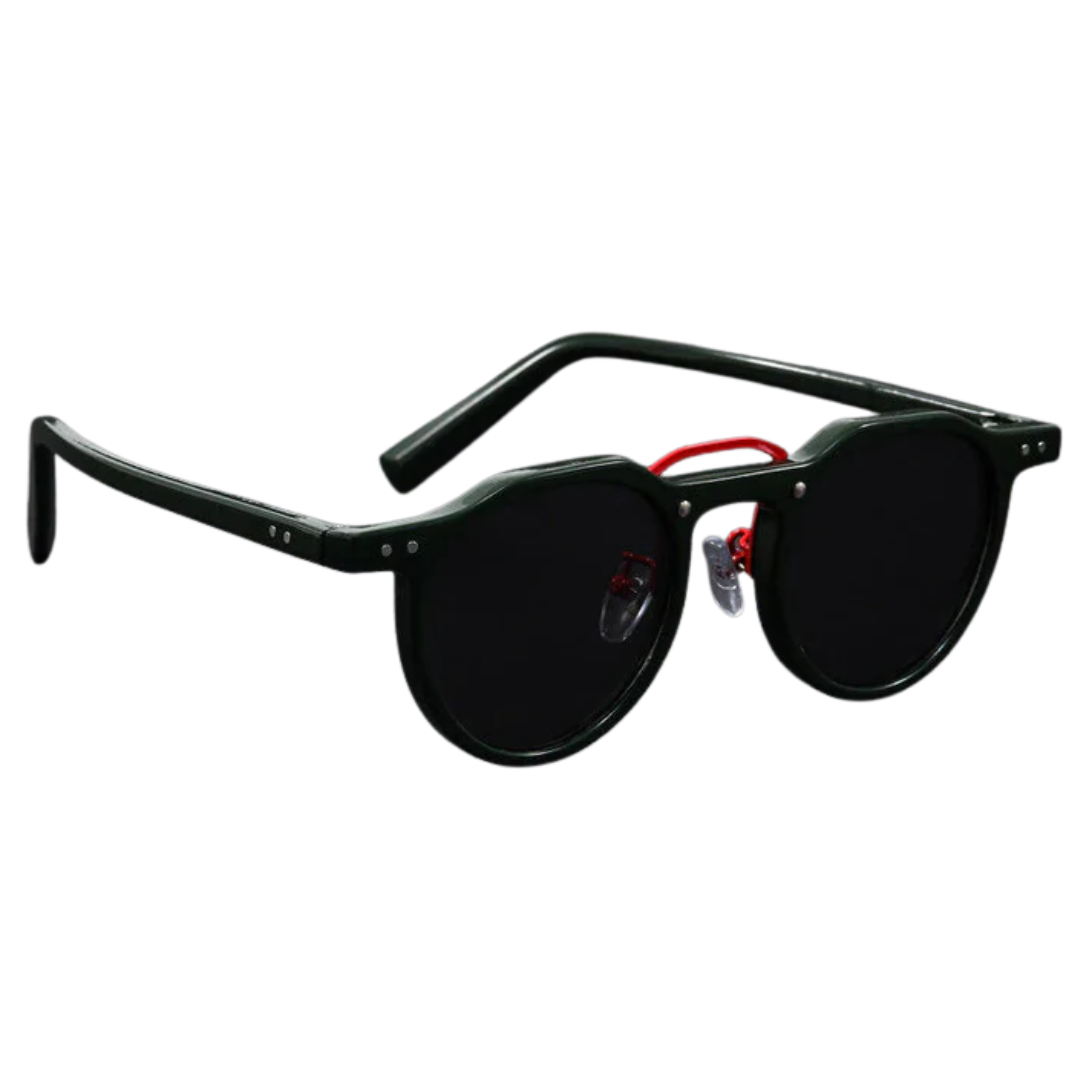 Occhiali da sole rotondi vintage protezione UV400 montatura in policarbonato unisex