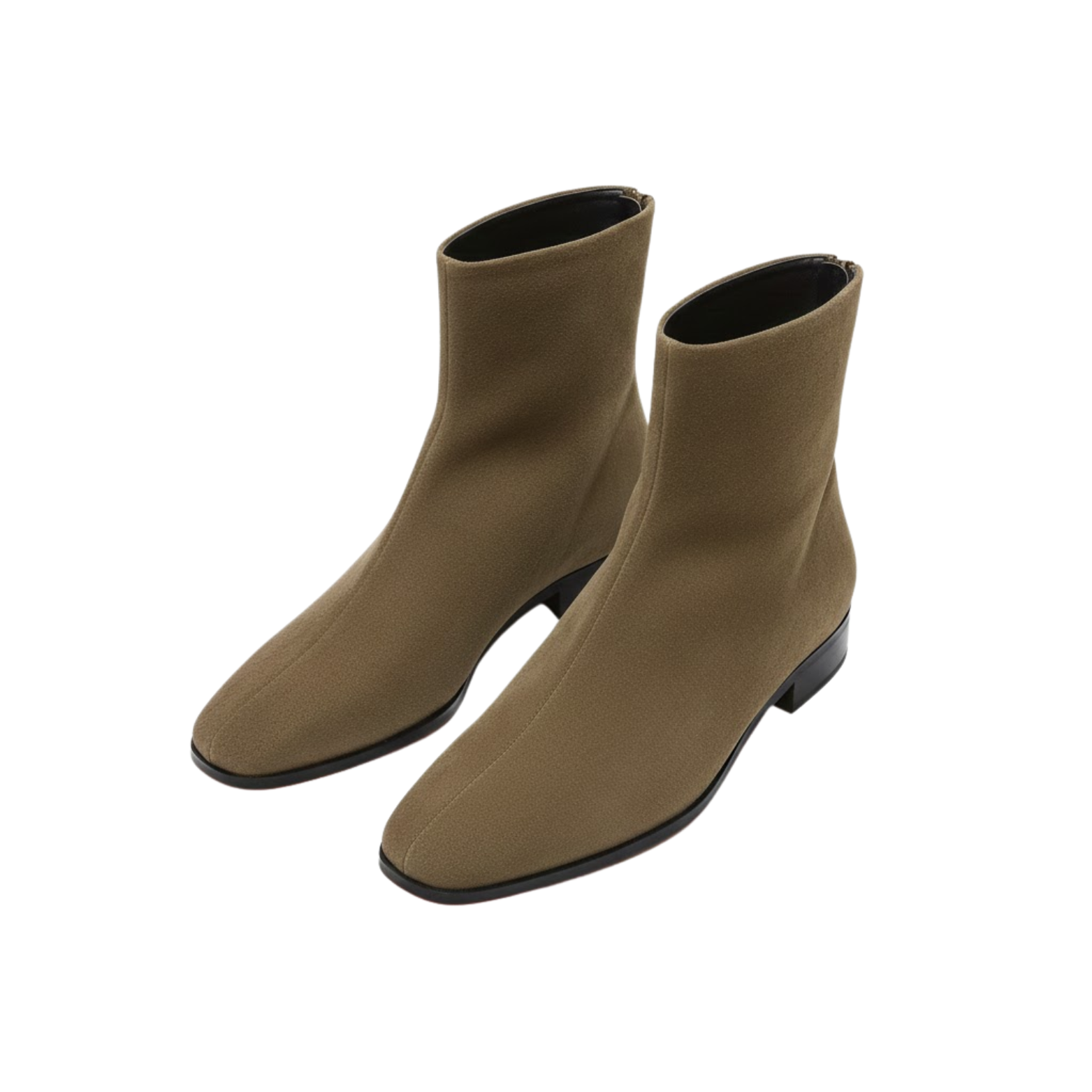 Botins Femininos Elegantes com Salto Alto e Biqueira Quadrada