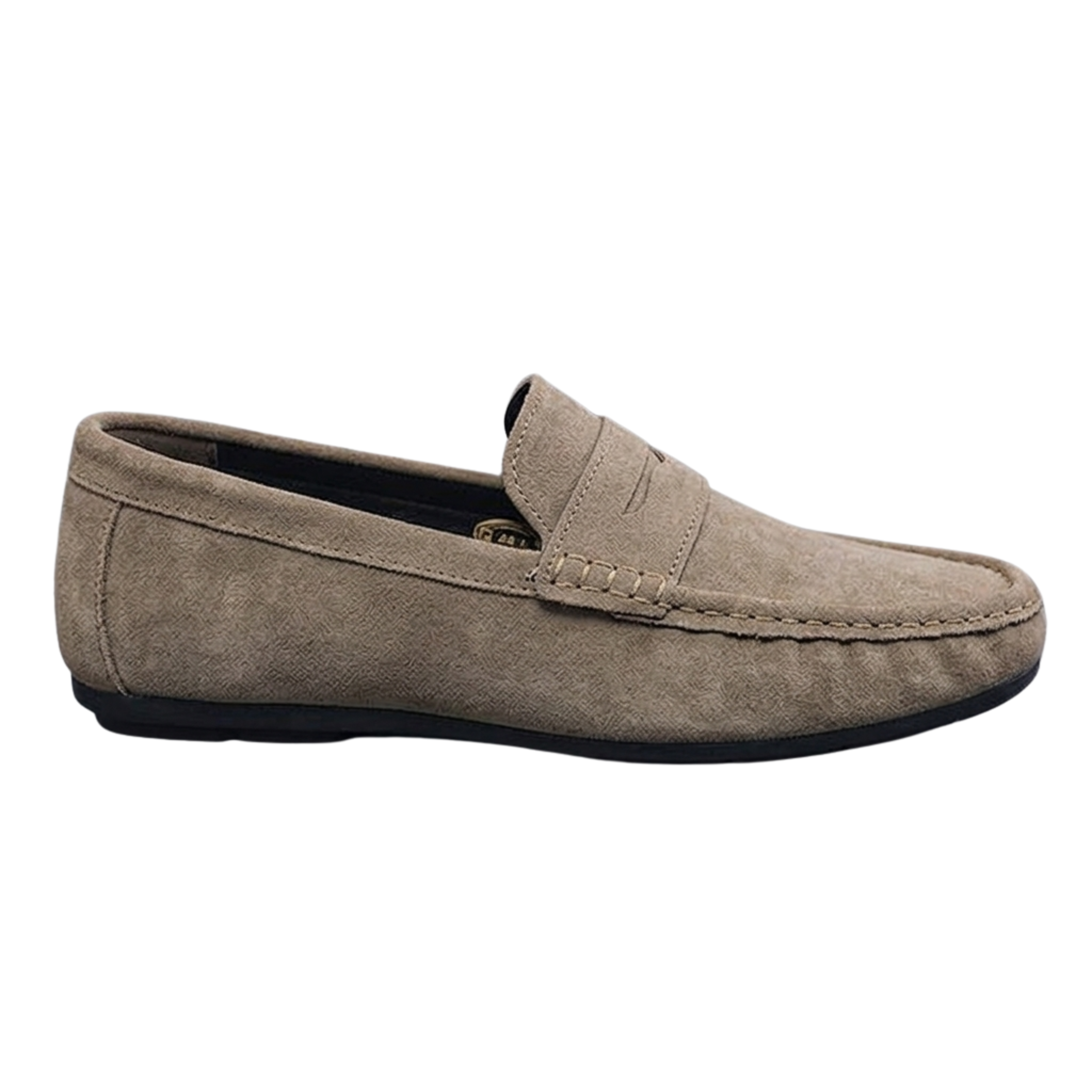 Men's Suede Loafers — Penny Strap — Casual Everyday Style