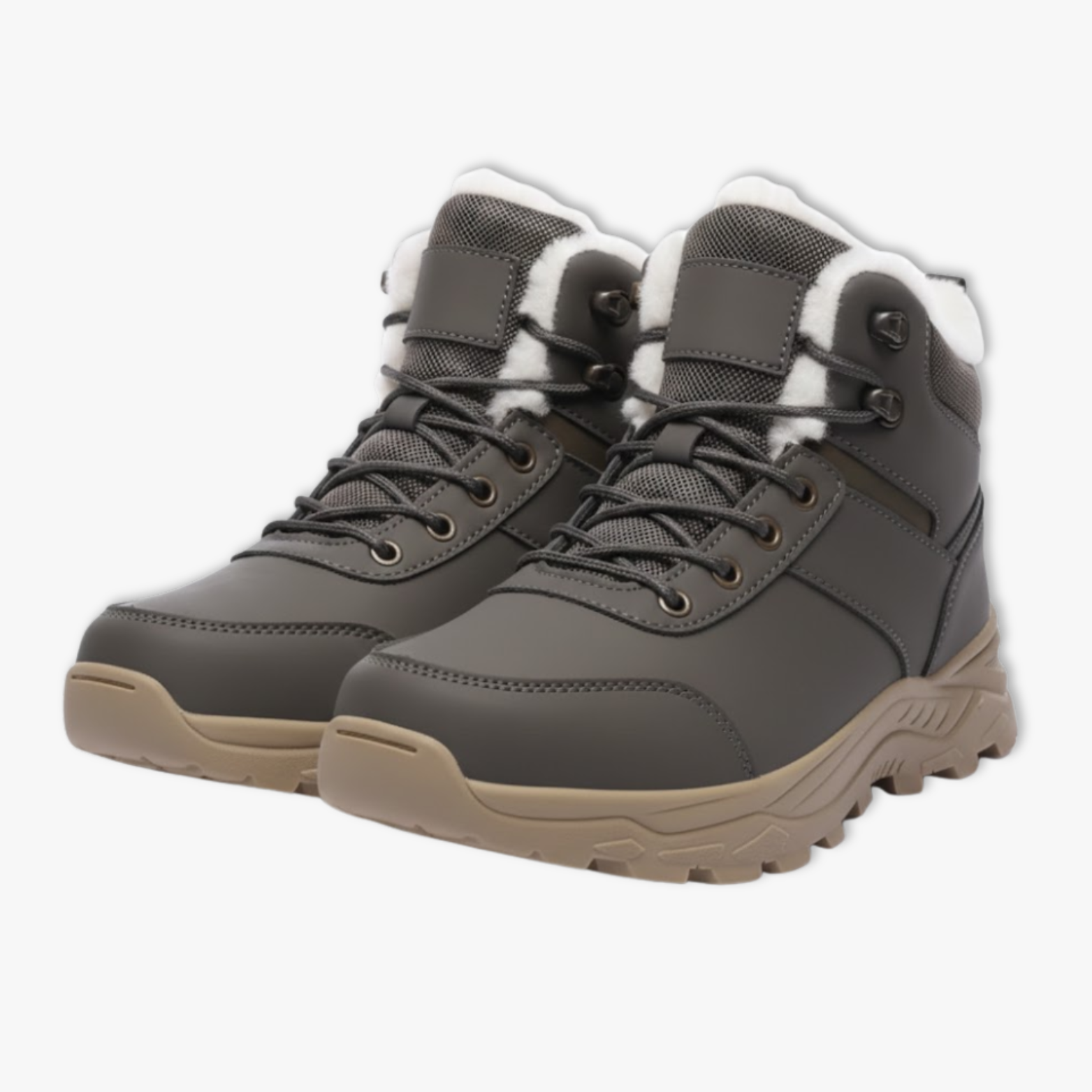 Bottes de Neige Homme – Bottes d’Hiver Chaudes avec Doublure Peluche pour Randonnée