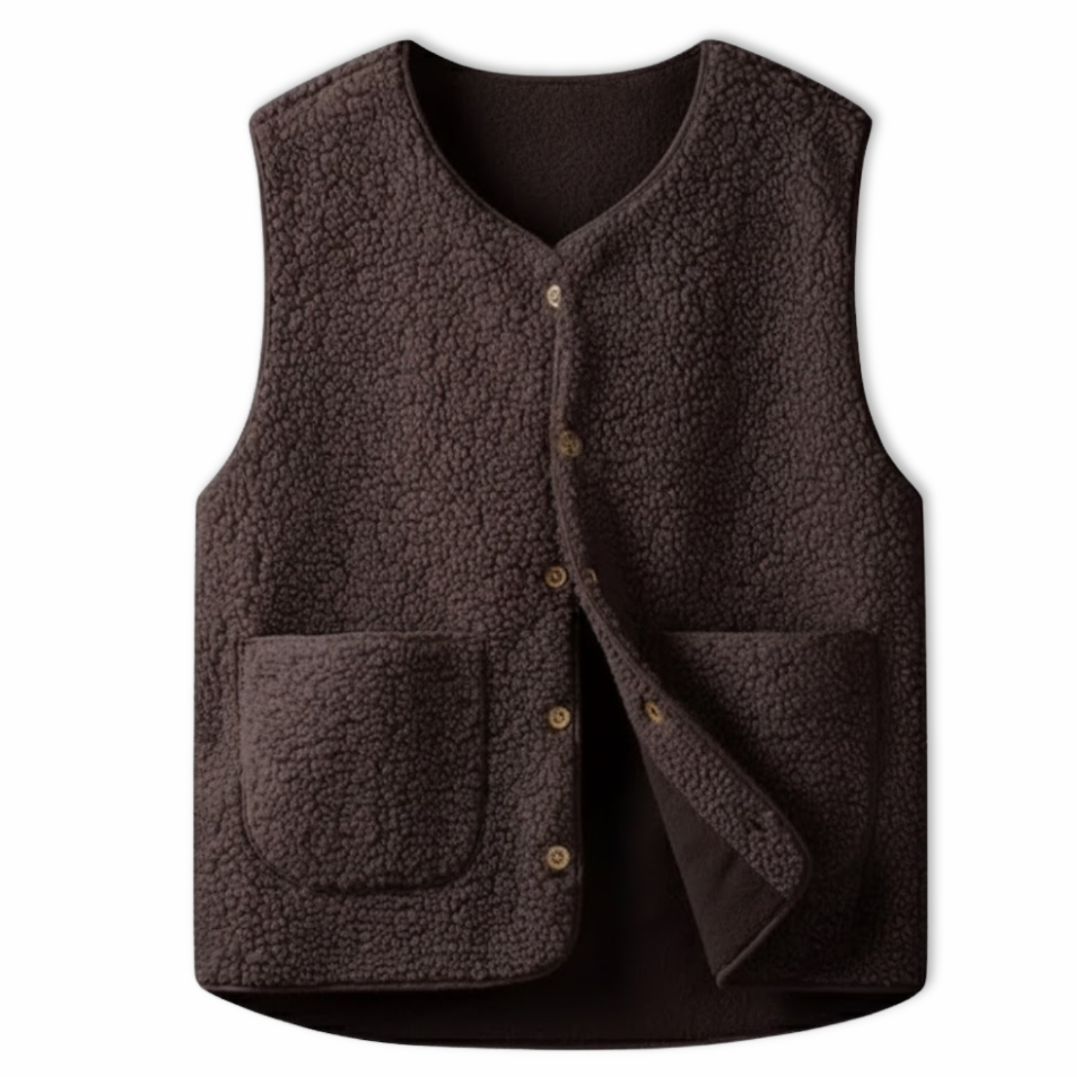 Women's Sleeveless Teddy Fleece Vest Outerwear
