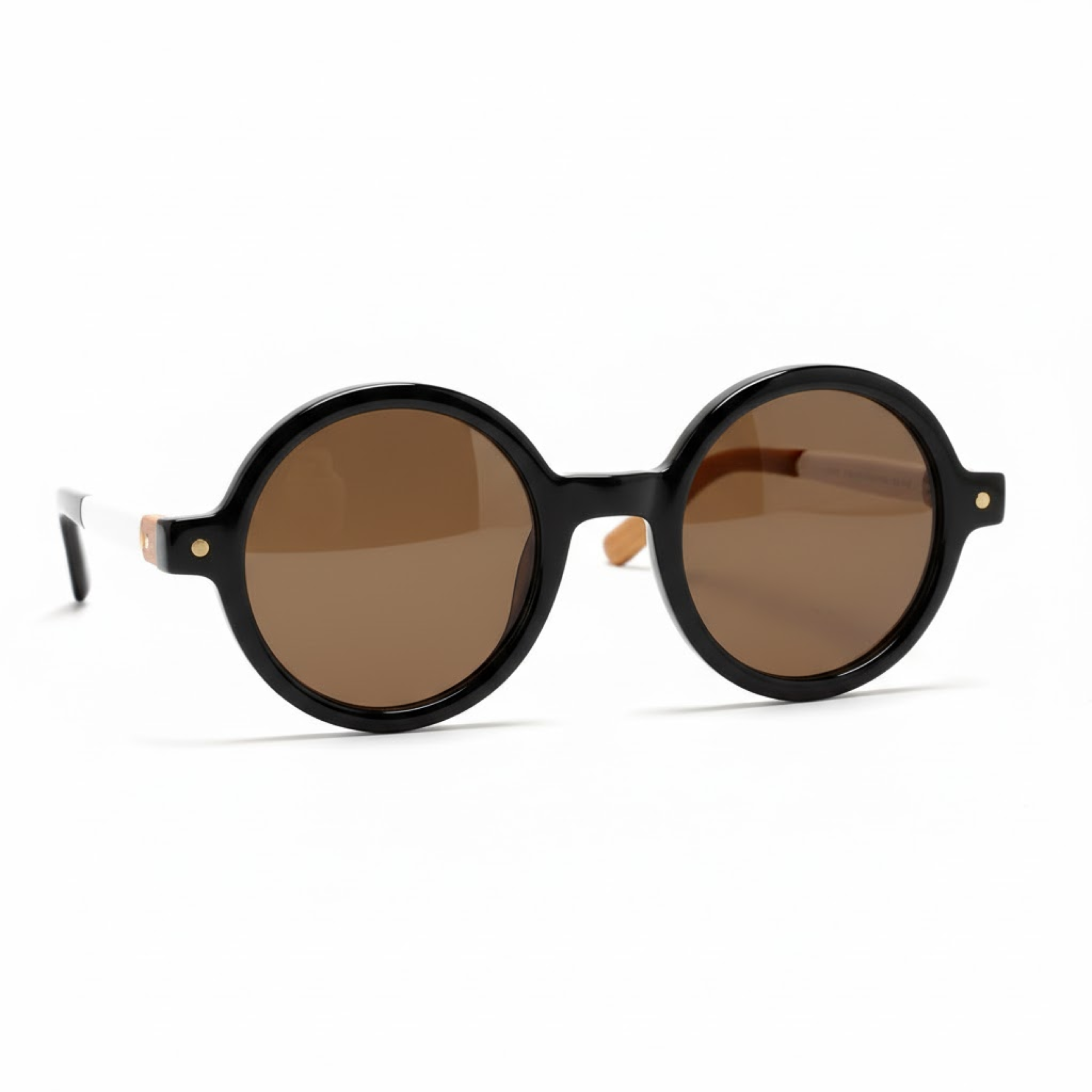 Lunettes de soleil rondes rétro avec verres polarisés TAC et protection UV400