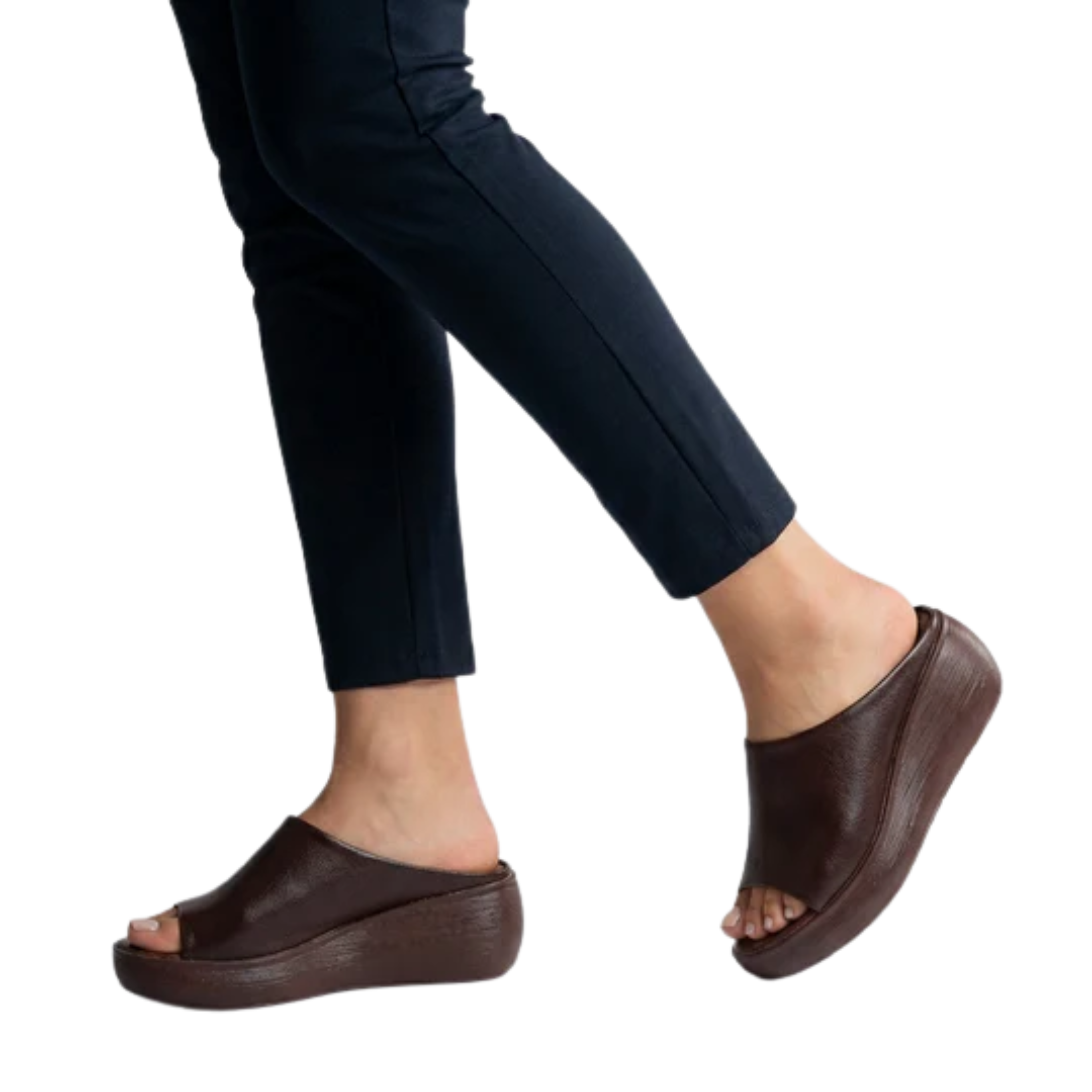 Sandalias de plataforma para mujer con punta abierta y suela compensada