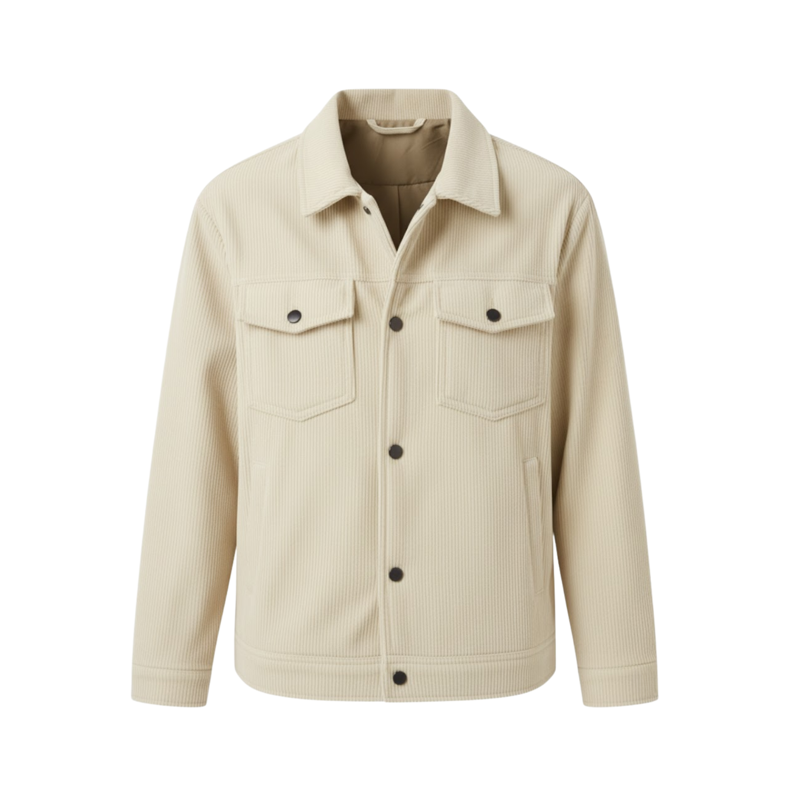 Veste Homme en Velours Côtelé avec Multiples Poches