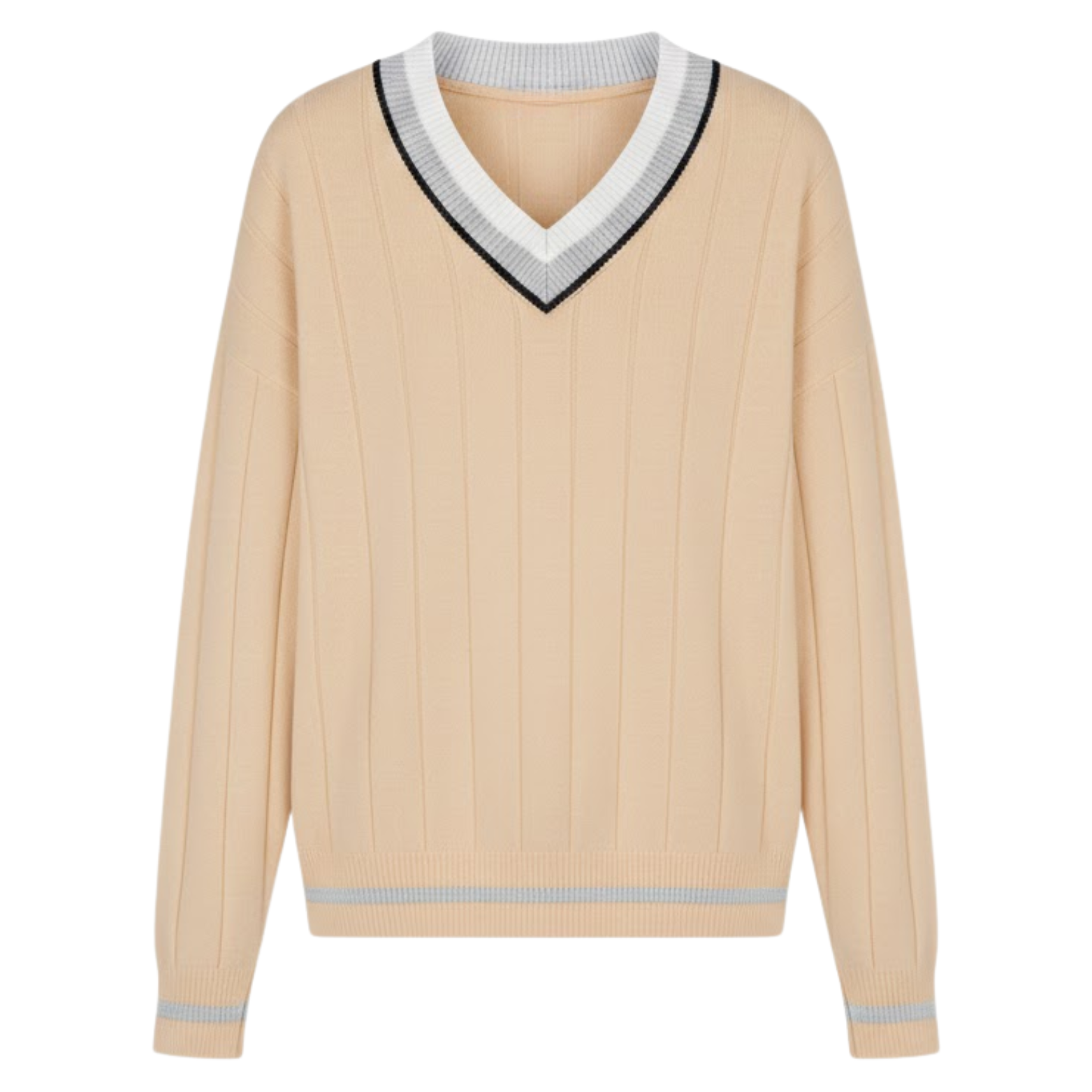 Women's knitted twisted stitch buttoned vest with warm elegant casual V-neck collar