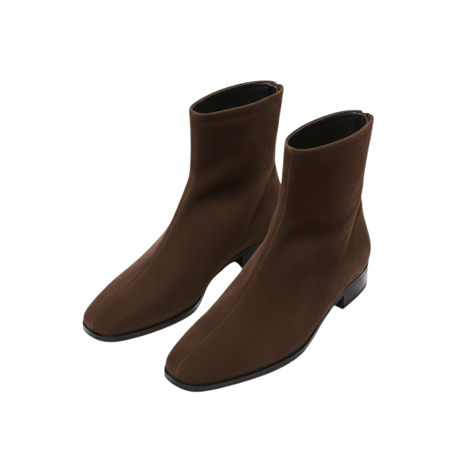 Botins Femininos Elegantes com Salto Alto e Biqueira Quadrada