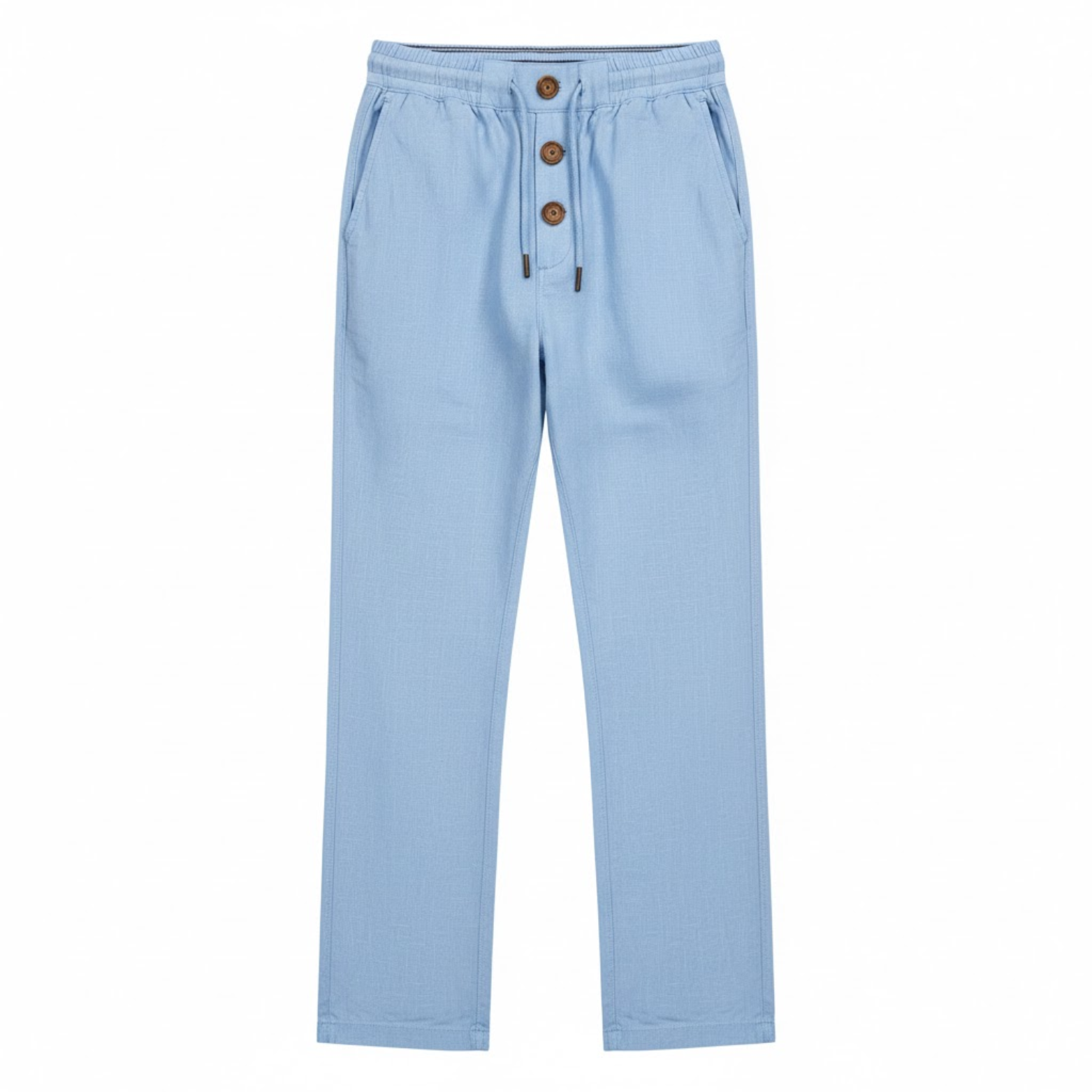 Pantaloni da ginnastica in cotone per uomo taglio dritto con cordoncino di chiusura