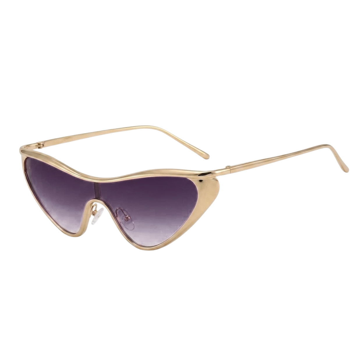 Damen Sonnenbrille im Katzenaugen-Stil aus Metall mit UV400-Schutz