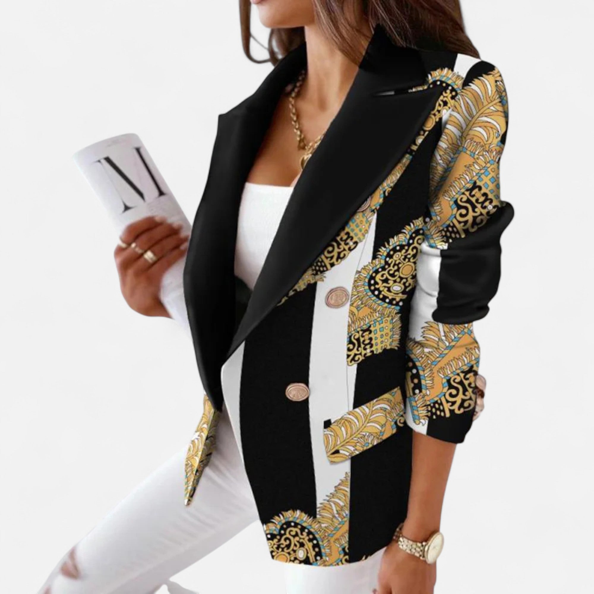 Ancienne Monde | Veste Femme Tailleur Élégance Structurée