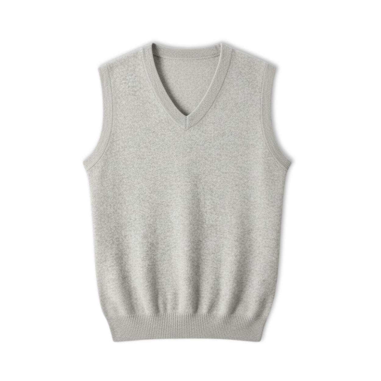Pánske tielko 100 % merino vlna, výstrih do V, bez rukávov, klasický strih
