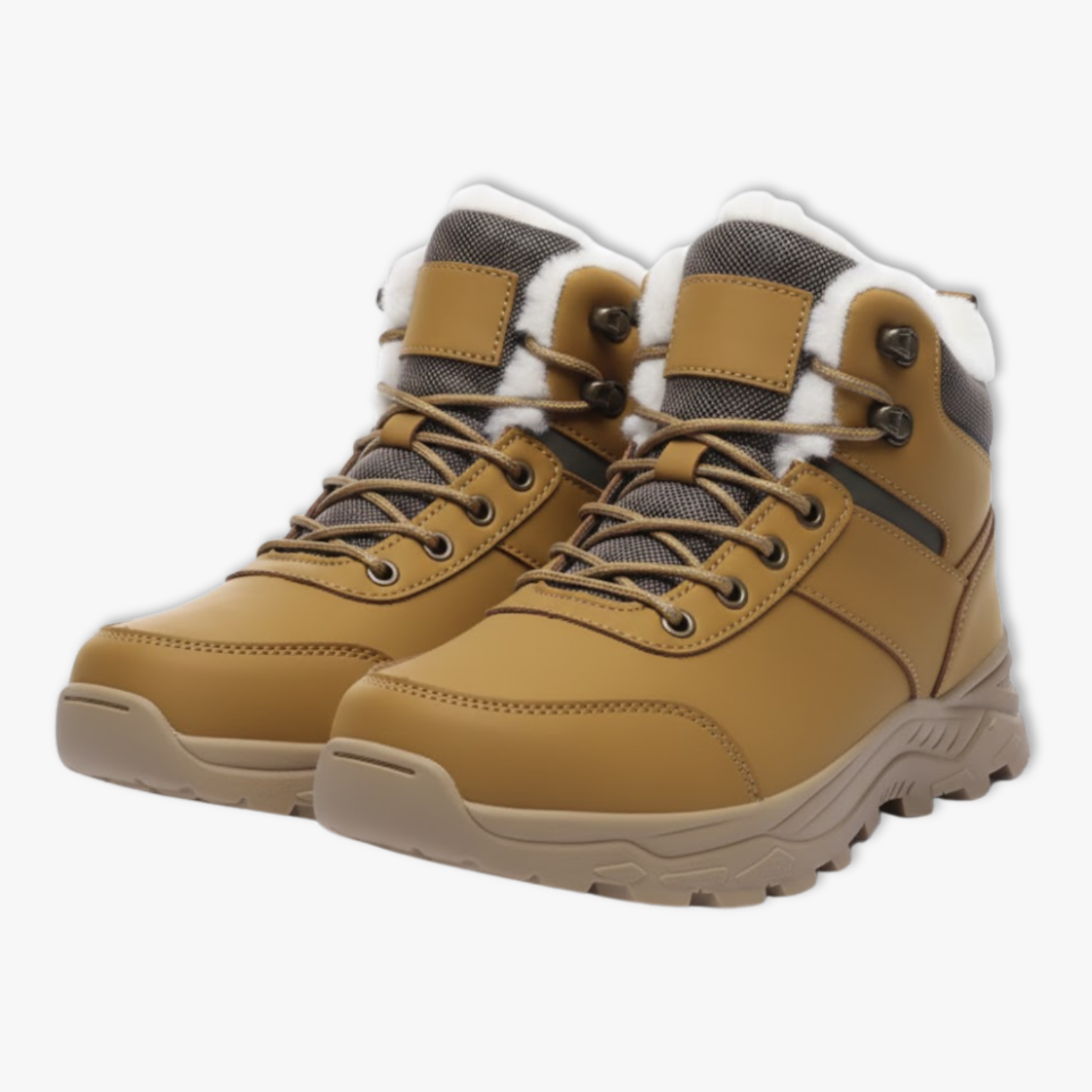 Bottes de Neige Homme – Bottes d’Hiver Chaudes avec Doublure Peluche pour Randonnée