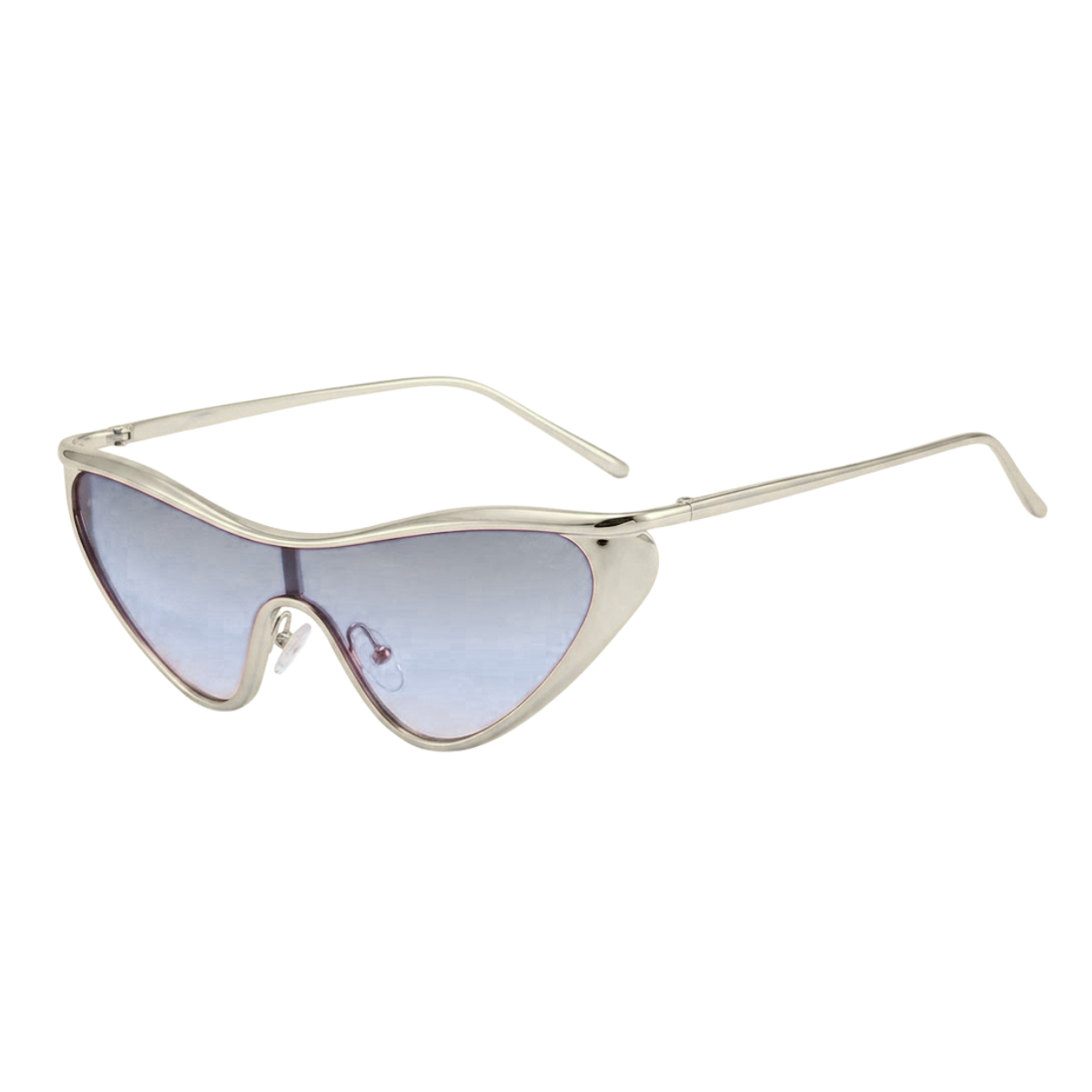 Damen Sonnenbrille im Katzenaugen-Stil aus Metall mit UV400-Schutz