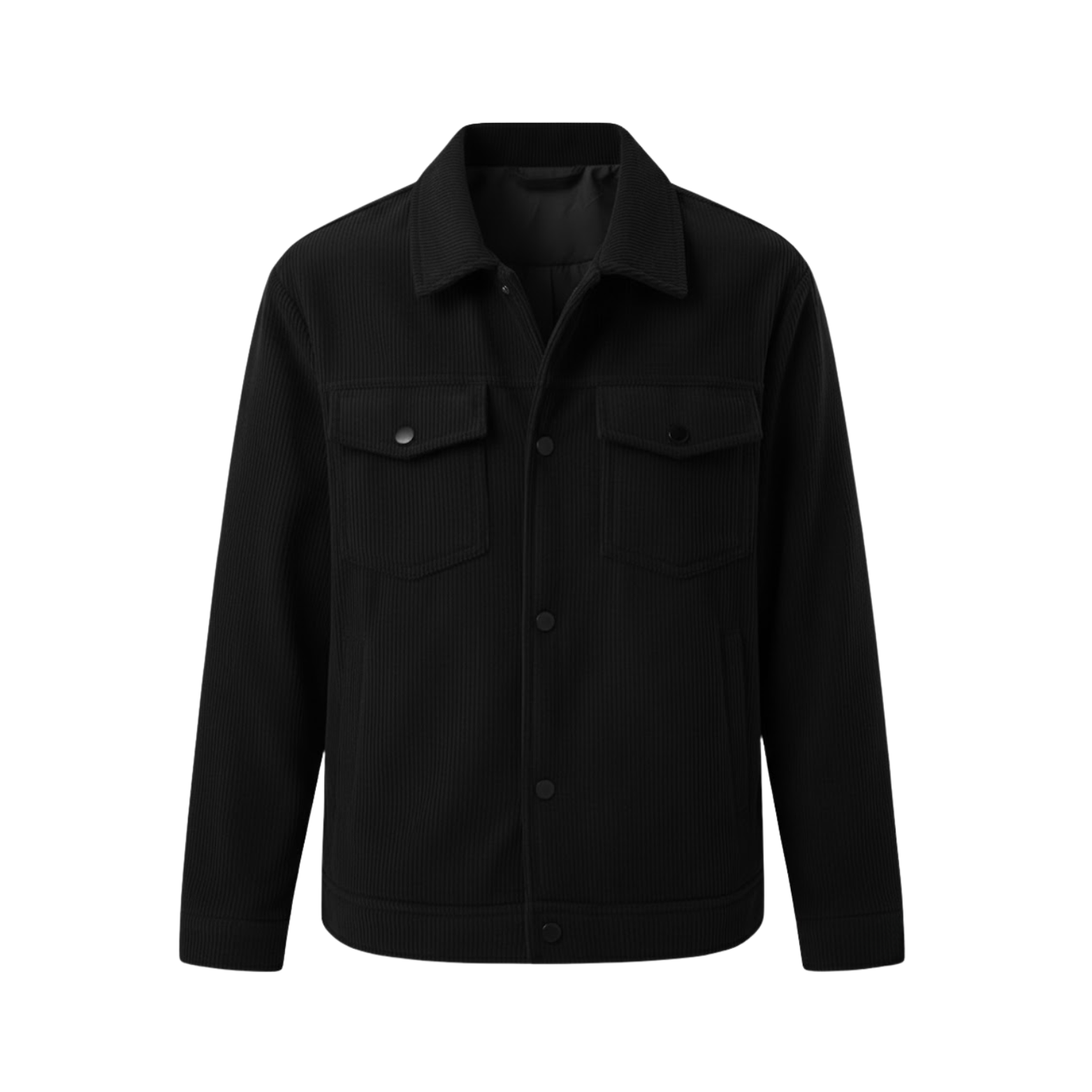 Veste Homme en Velours Côtelé avec Multiples Poches