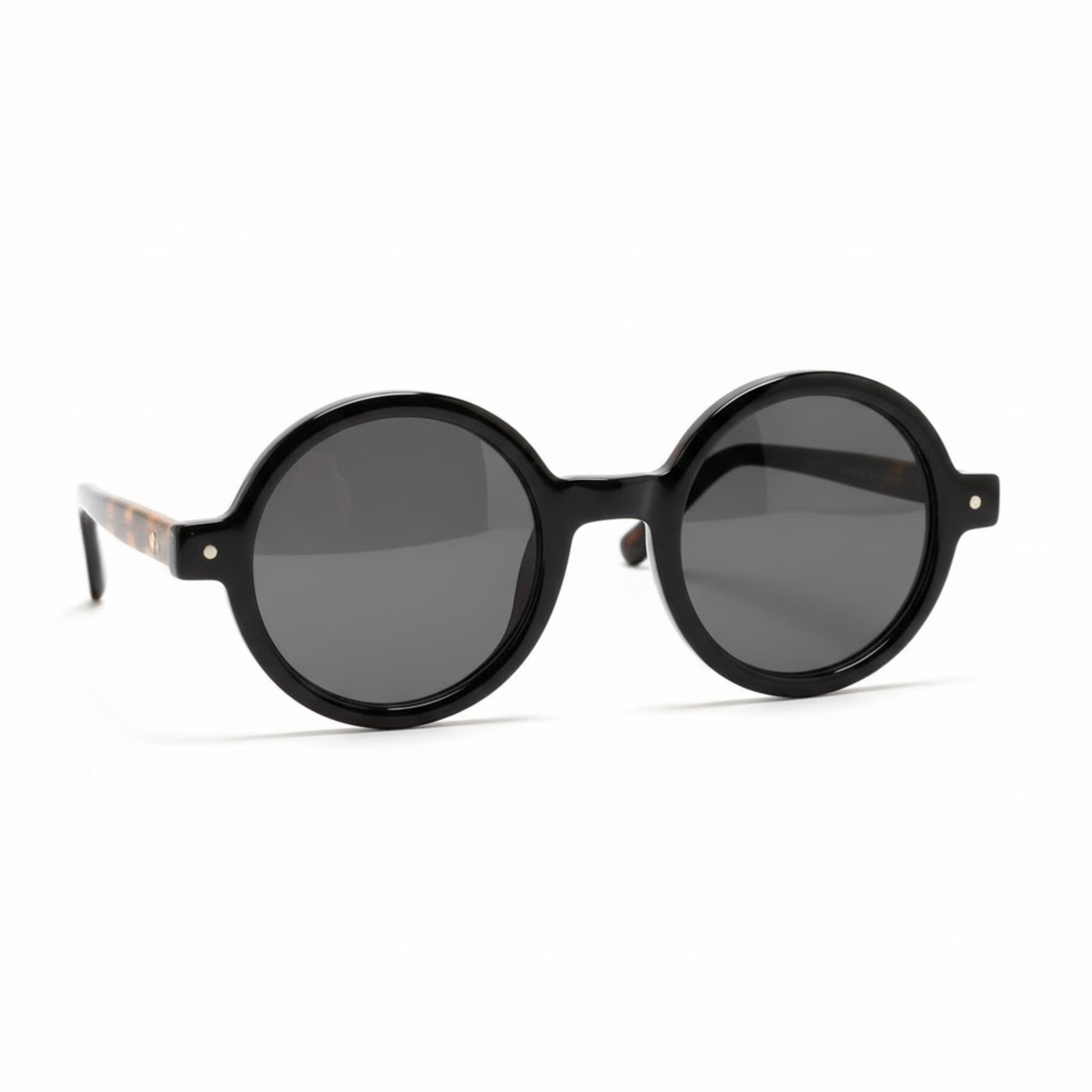 Lunettes de soleil rondes rétro avec verres polarisés TAC et protection UV400