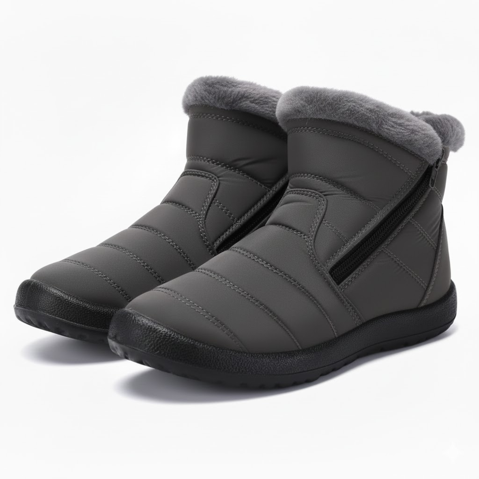Mid-calf cotton boots for women, warm for winter