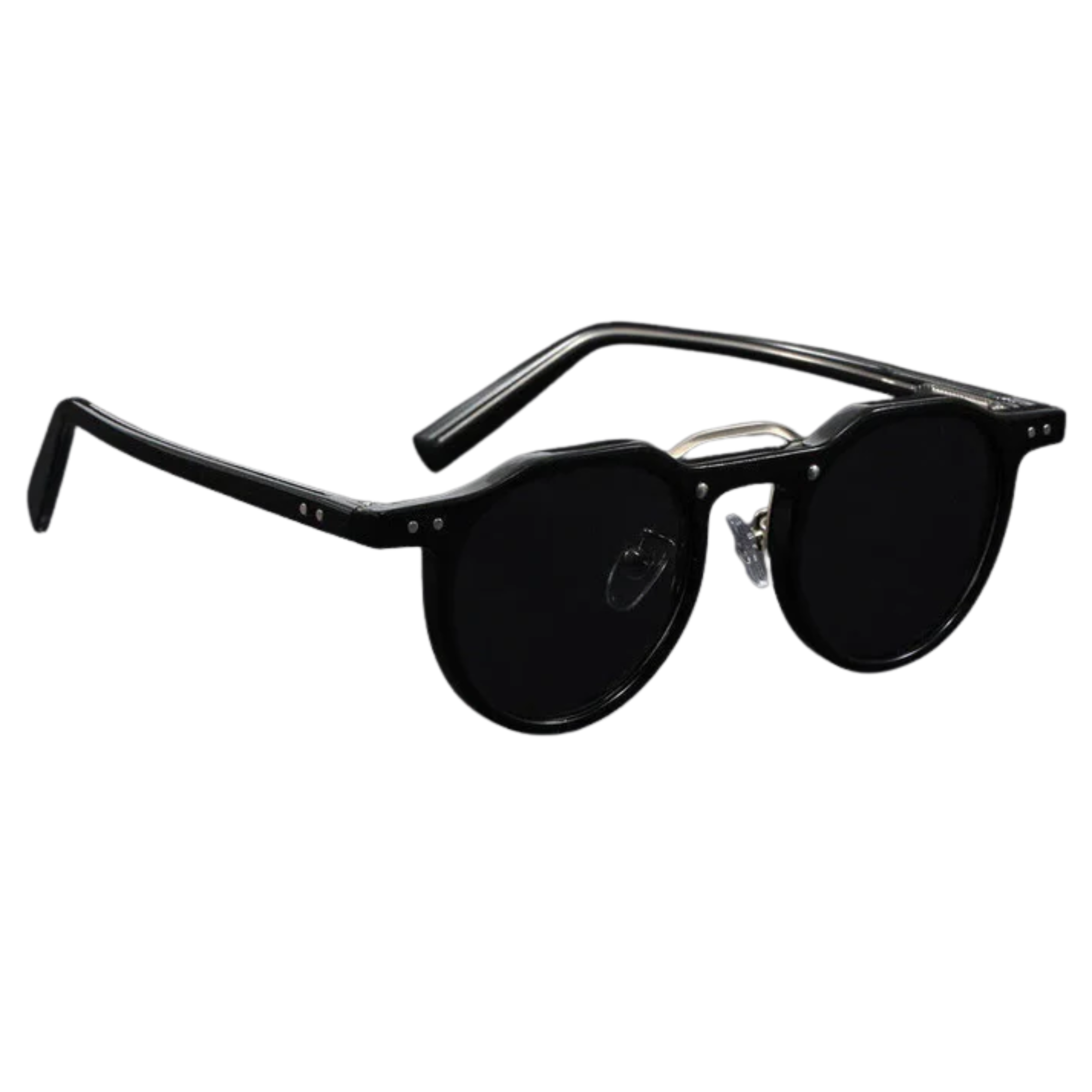 Lunettes de soleil rondes vintage protection UV400 monture polycarbonate unisexe