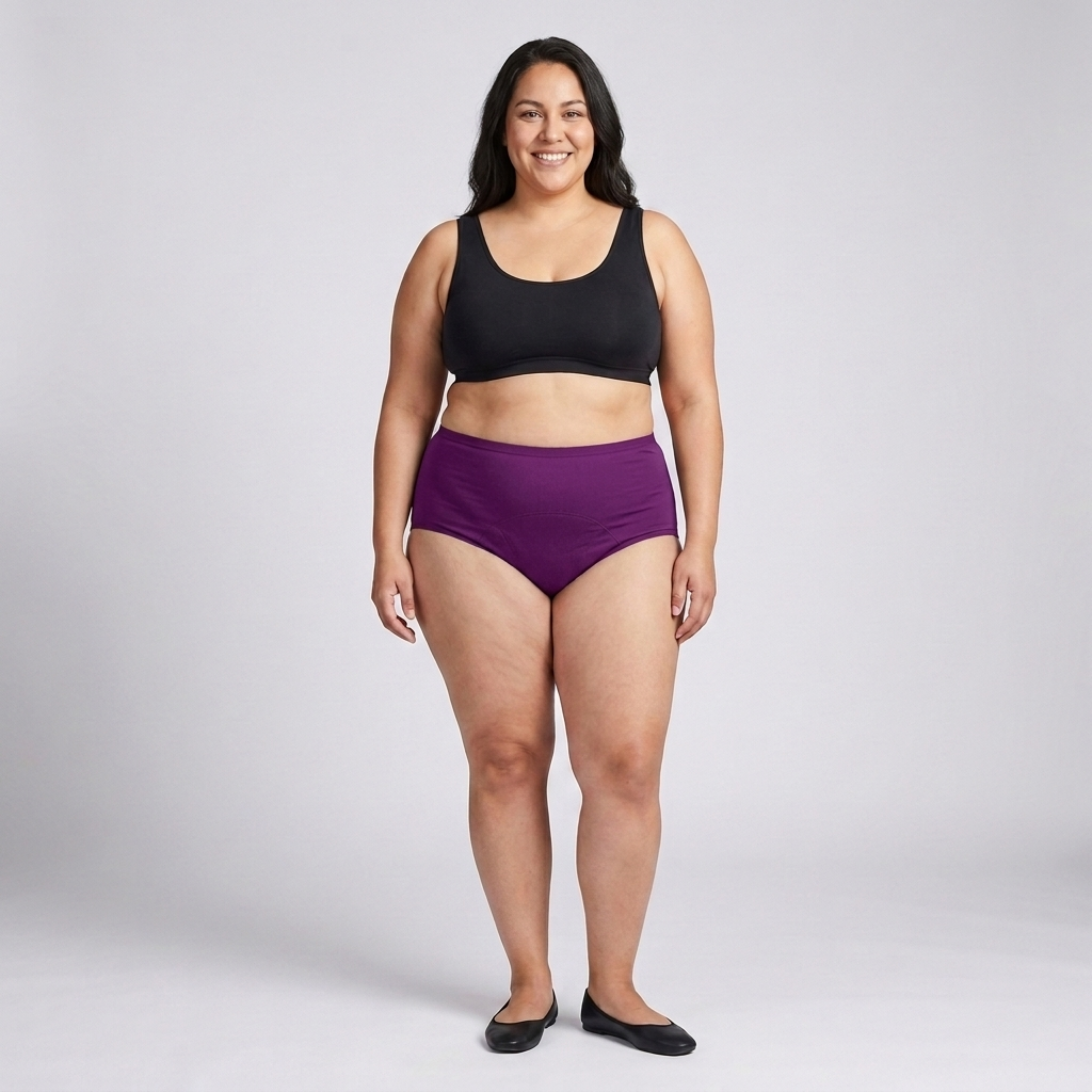 Culotte mestruale taglia grande per donna impermeabile set da 5 slip assorbenti