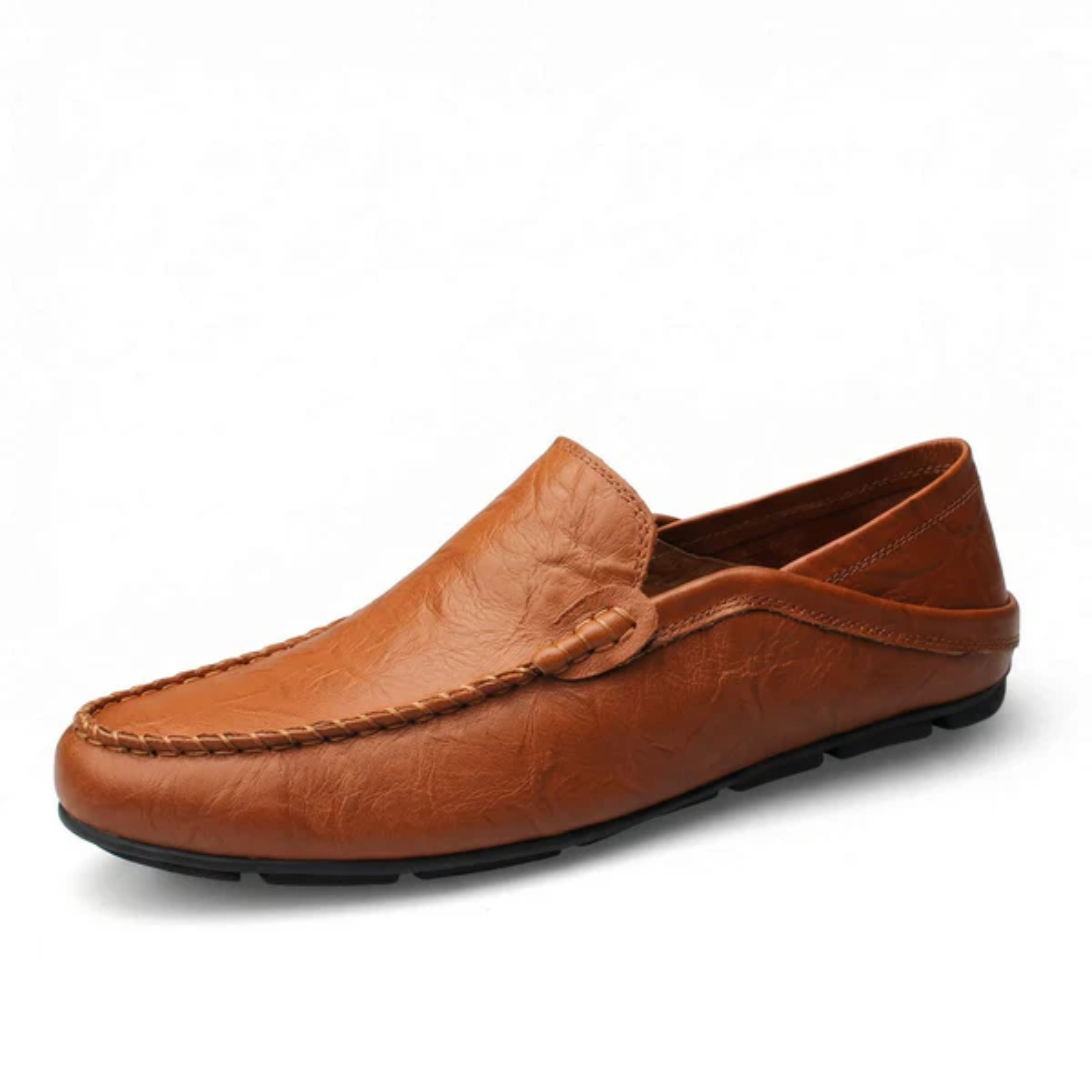 Men's leather moccasins — foldable heel — travel and casual style