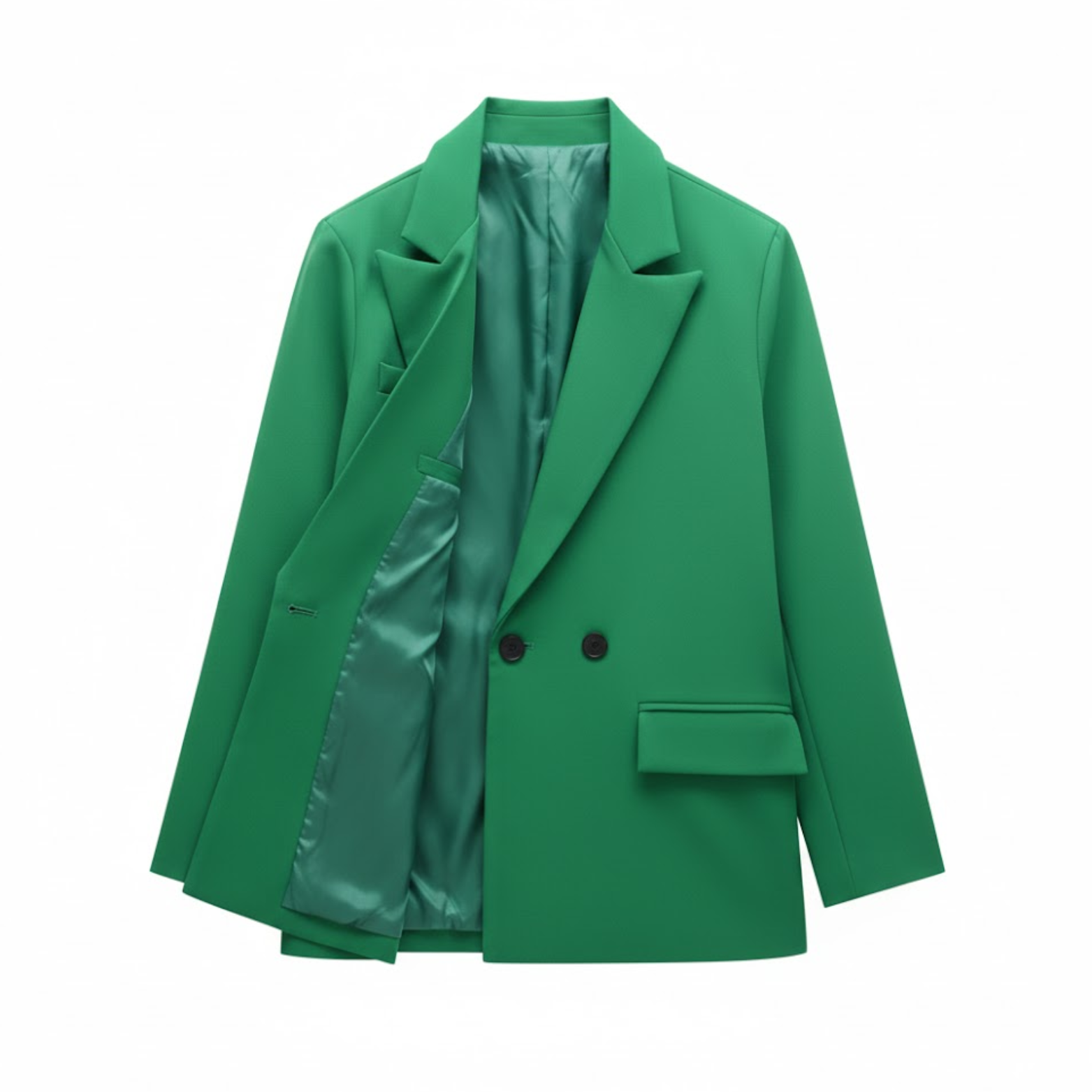 Blazer Vintage de Senhora com Fecho Cruzado para Escritório