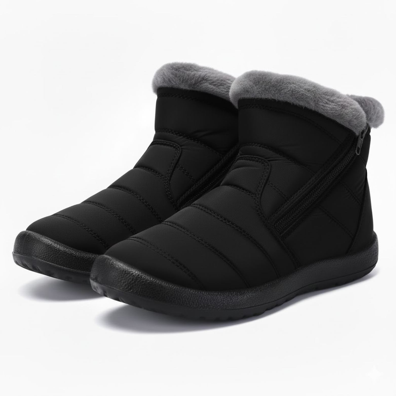 Mid-calf cotton boots for women, warm for winter