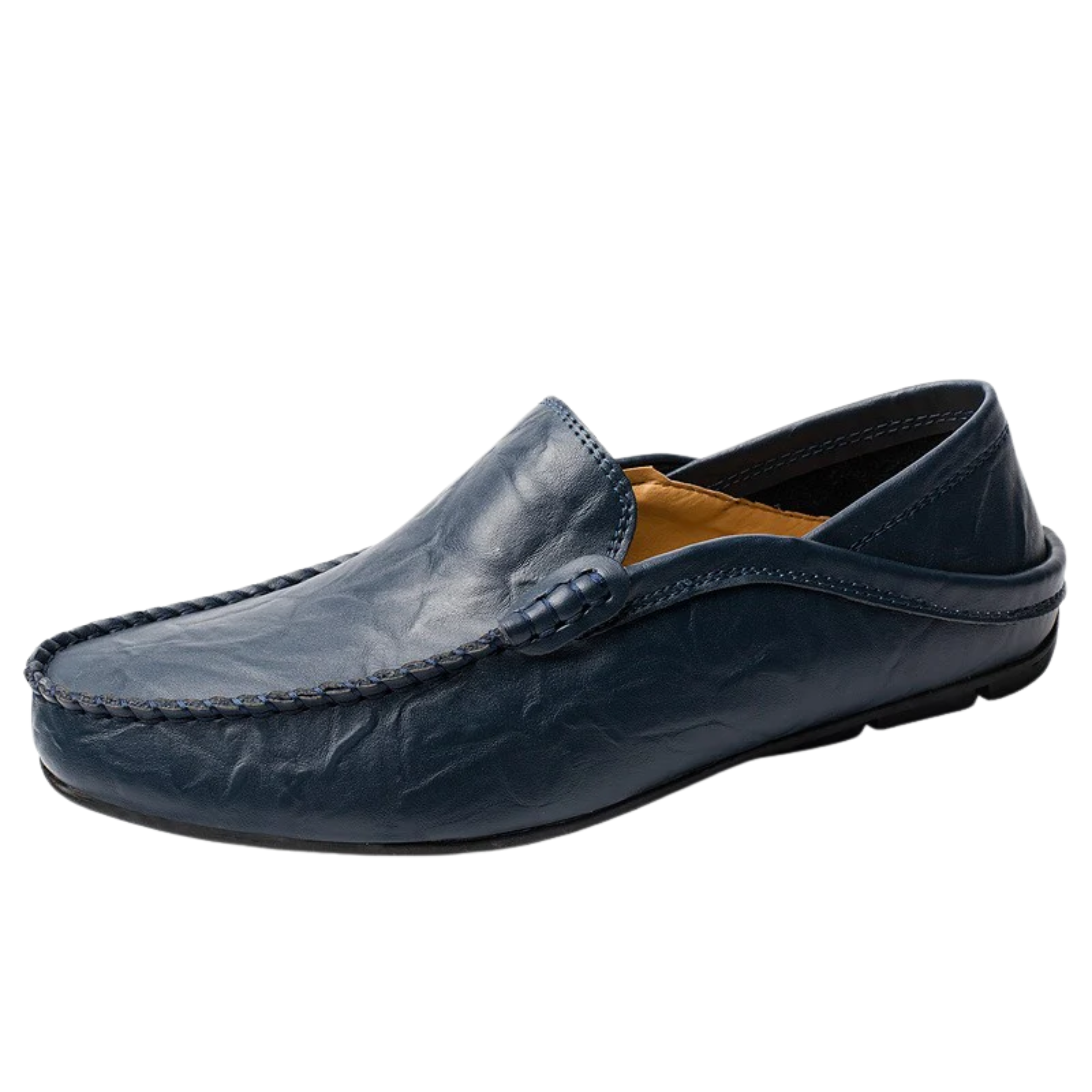 Men's leather moccasins — foldable heel — travel and casual style
