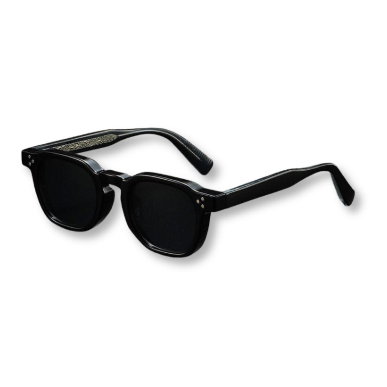 Polarized Square Sunglasses with Polycarbonate Frame and UV400 Protection