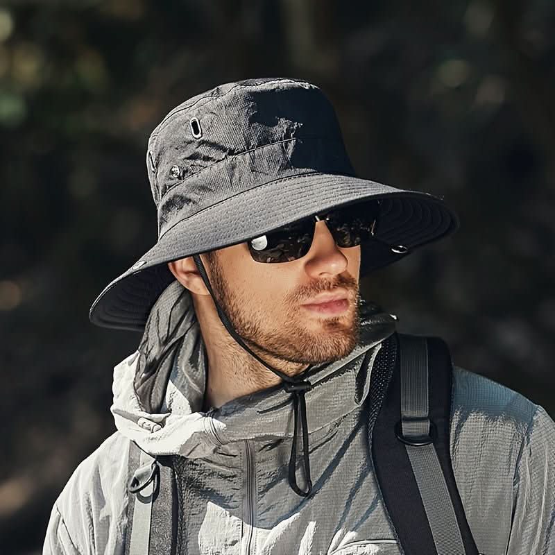 Unisexový klobouk bob na venkovní aktivity s šňůrkou