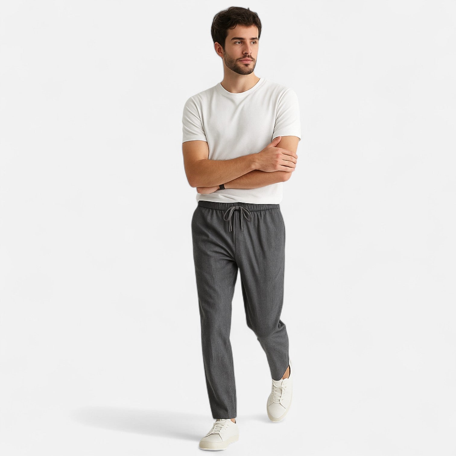 Ancienne Monde | Pantalon Large en Lin pour Homme – Confort Respirant pour le Printemps & l’Été
