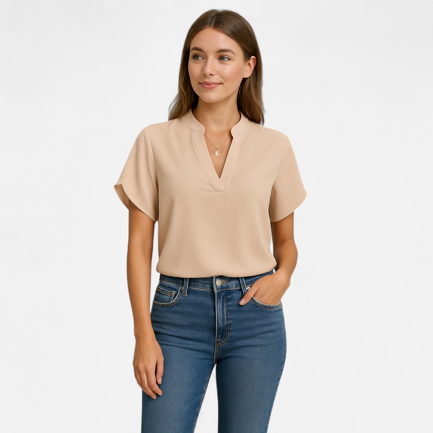 Ancienne Monde | Blouse à Manches Évasées pour Femme – Silhouette Élégante pour un Style Sans Effort du Jour au Soir