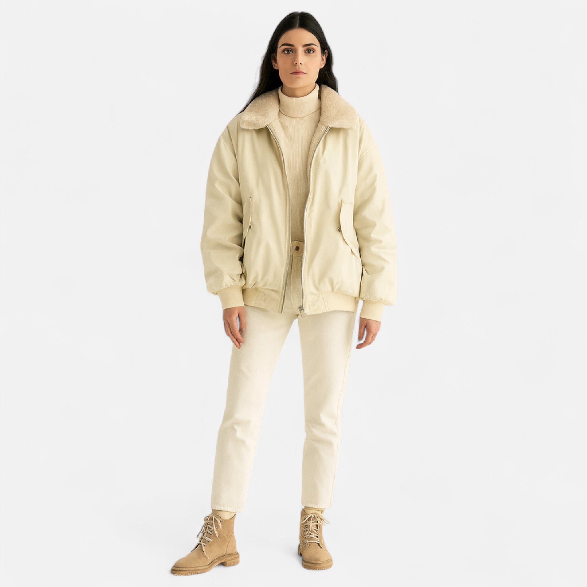 Ancienne Monde | Manteau Femme Oversize Réversible Élégance Héritage