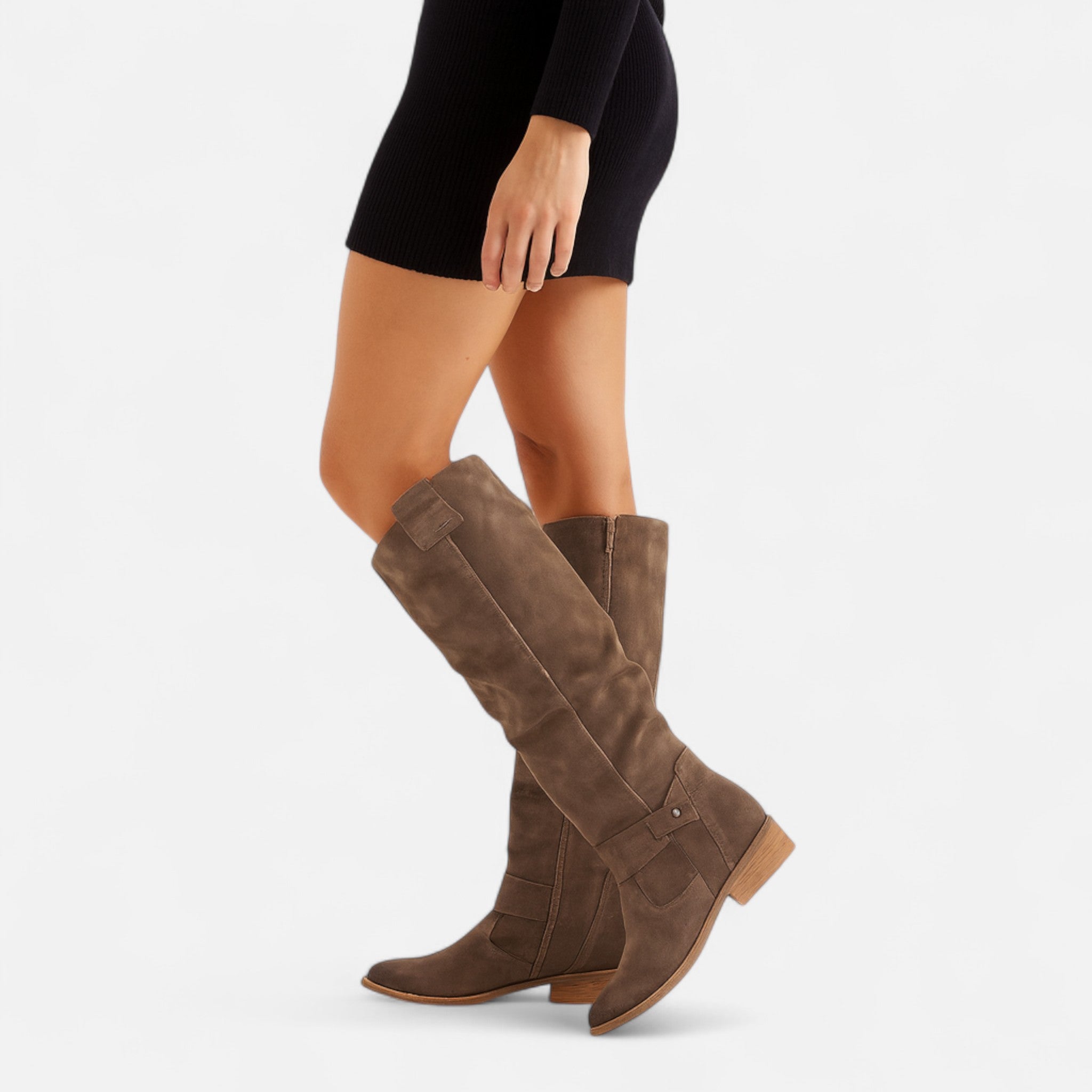 Ancienne Monde | Bottines Femme à Talon Moyen Confort Élégant