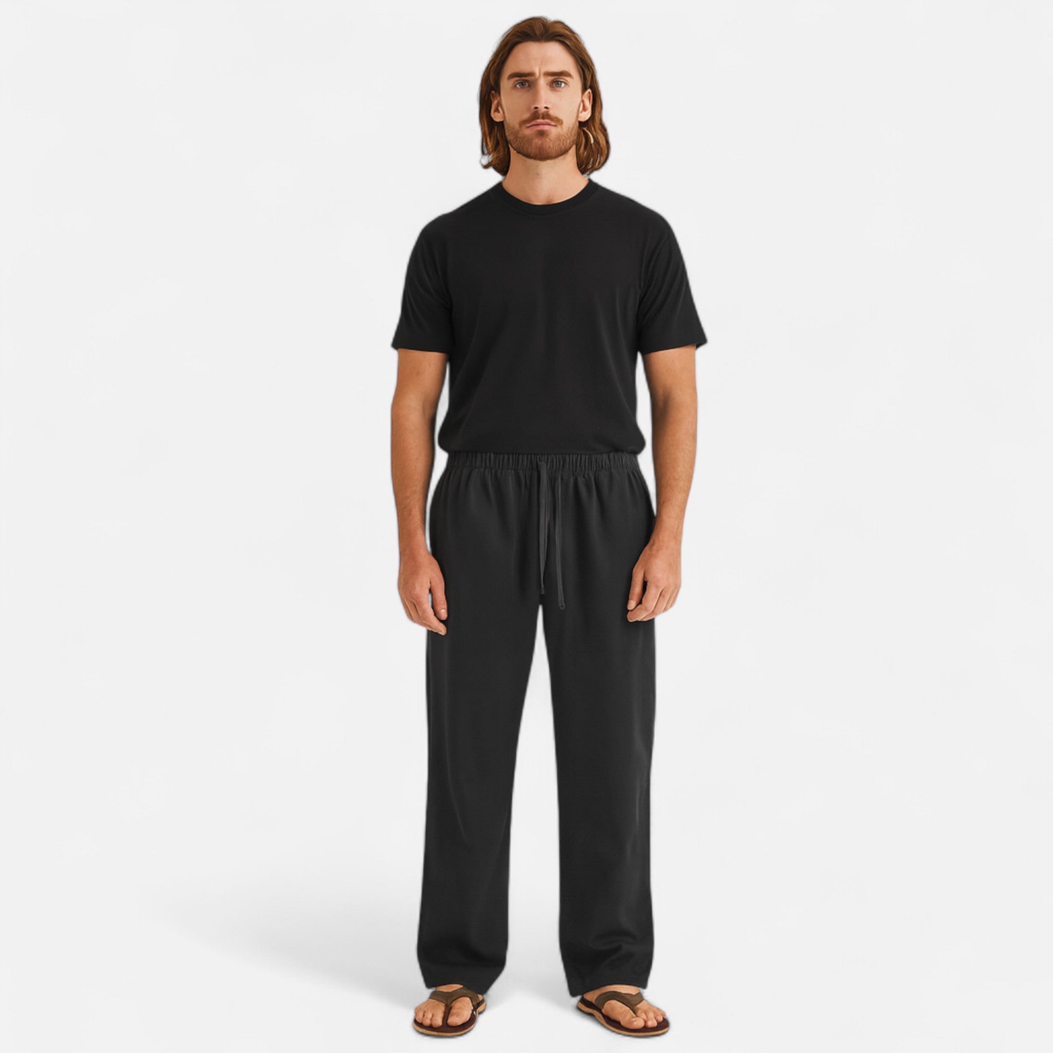 Ancienne Monde | Pantalon Homme Ample Coupe Décontractée Premium