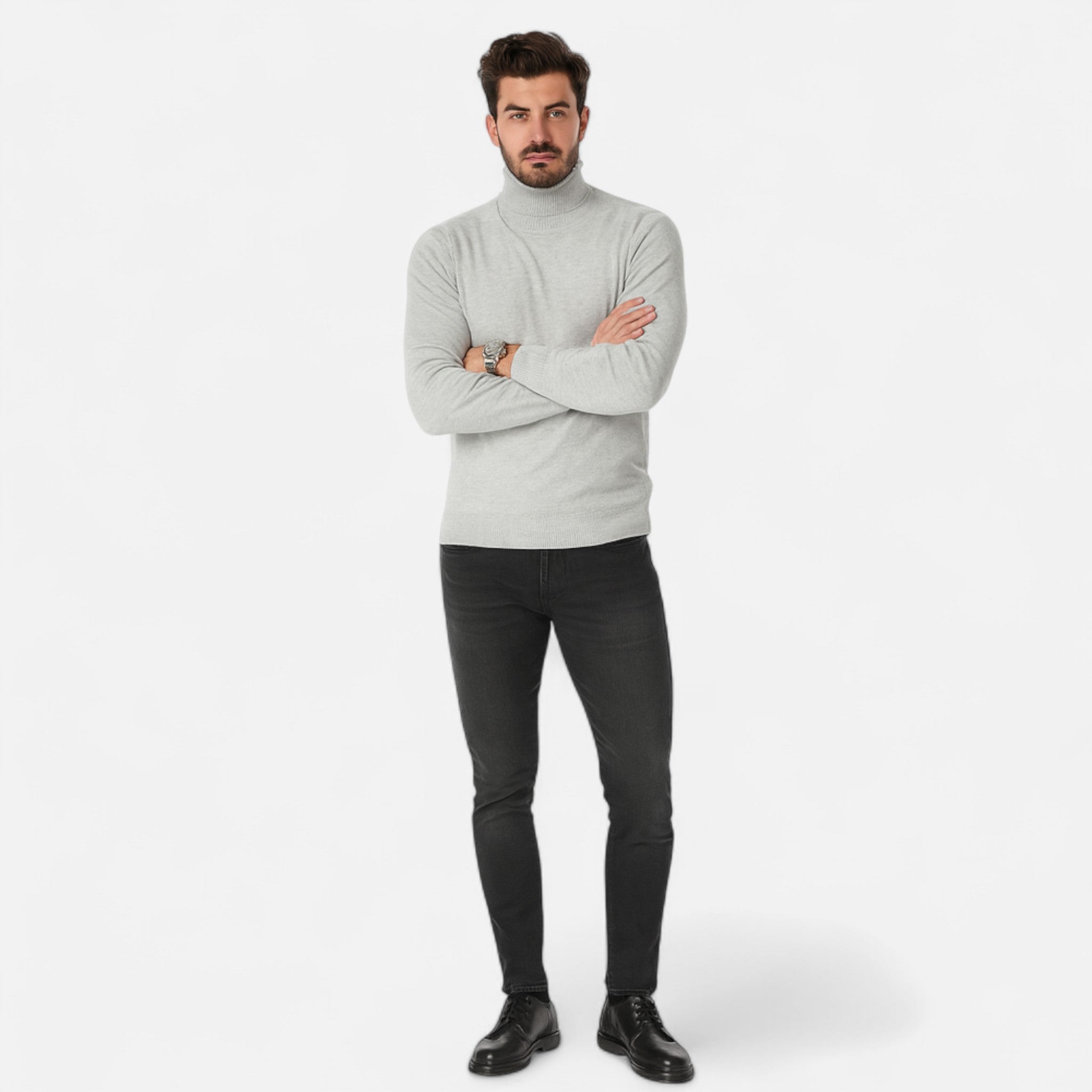 Ancienne Monde | Col Roulé Homme en Laine – Design Intemporel, Chaleur Raffinée