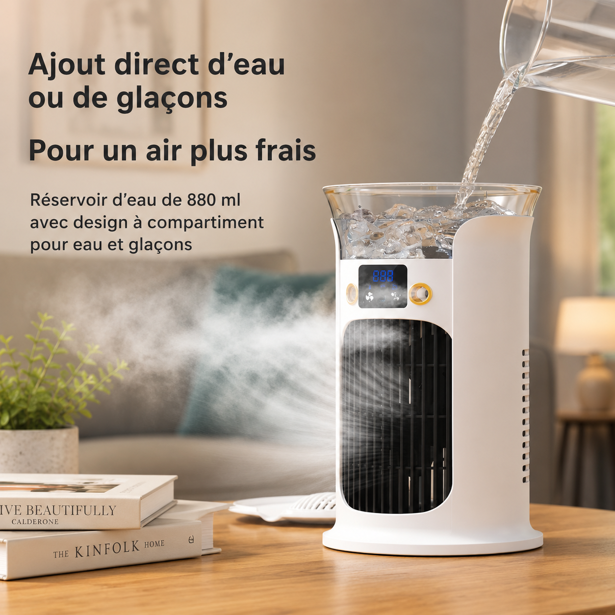 Mini ventilador de escritorio USB portátil para enfriamiento personal