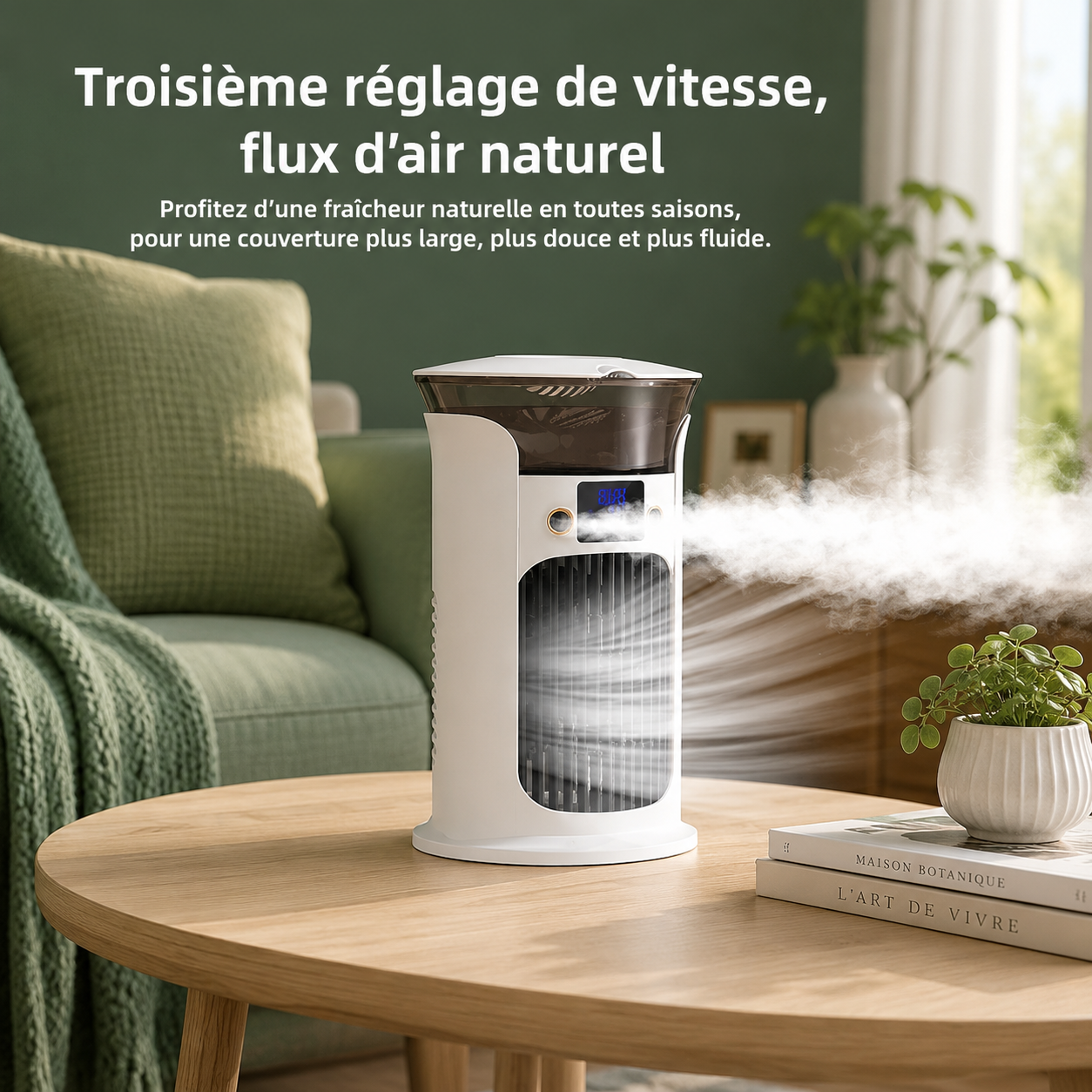 Mini ventilador de escritorio USB portátil para enfriamiento personal