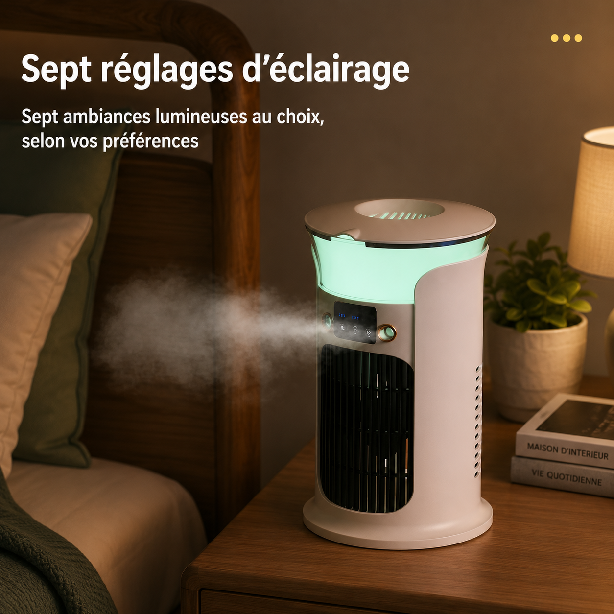 Mini ventilador de escritorio USB portátil para enfriamiento personal