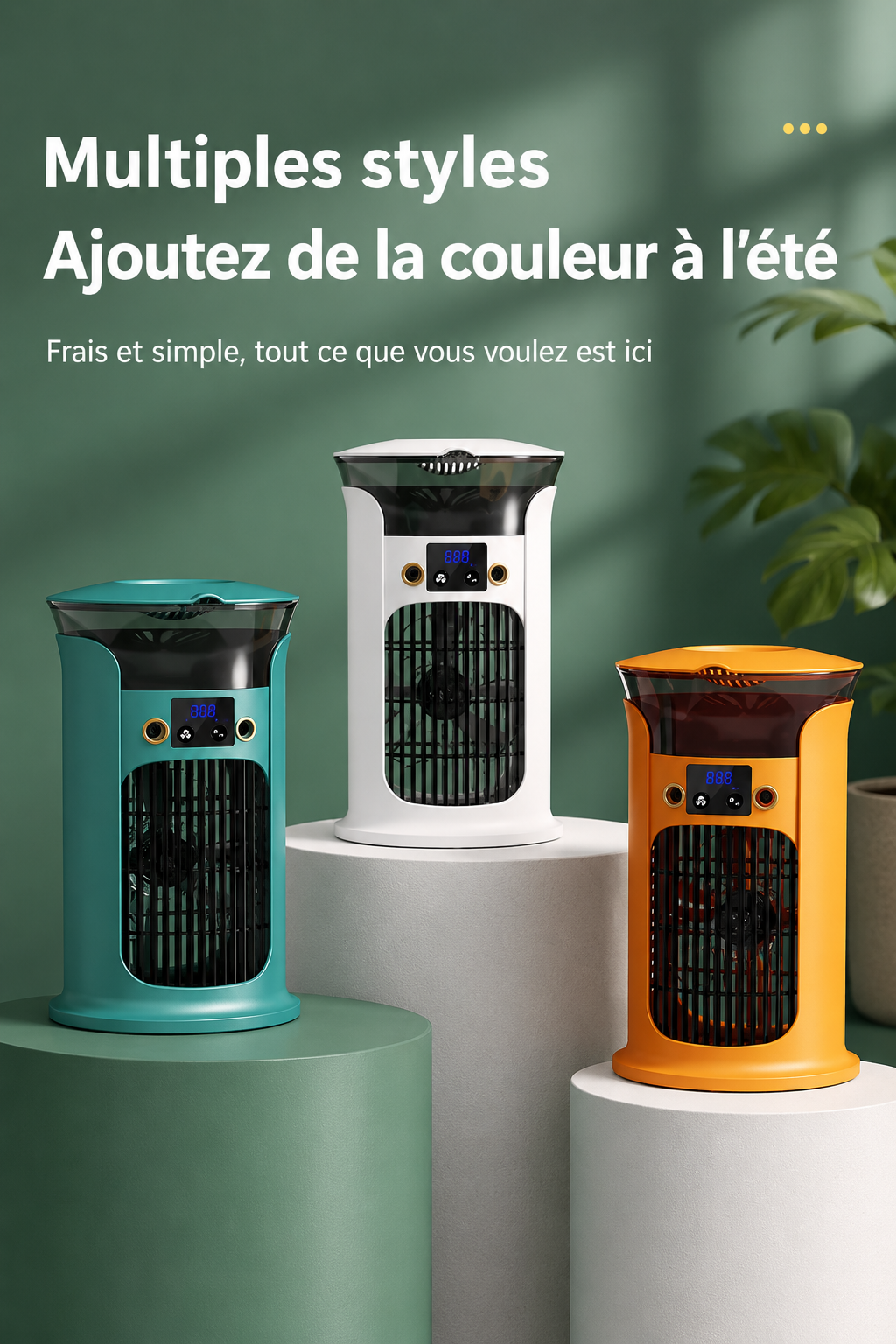 Mini ventilador de escritorio USB portátil para enfriamiento personal