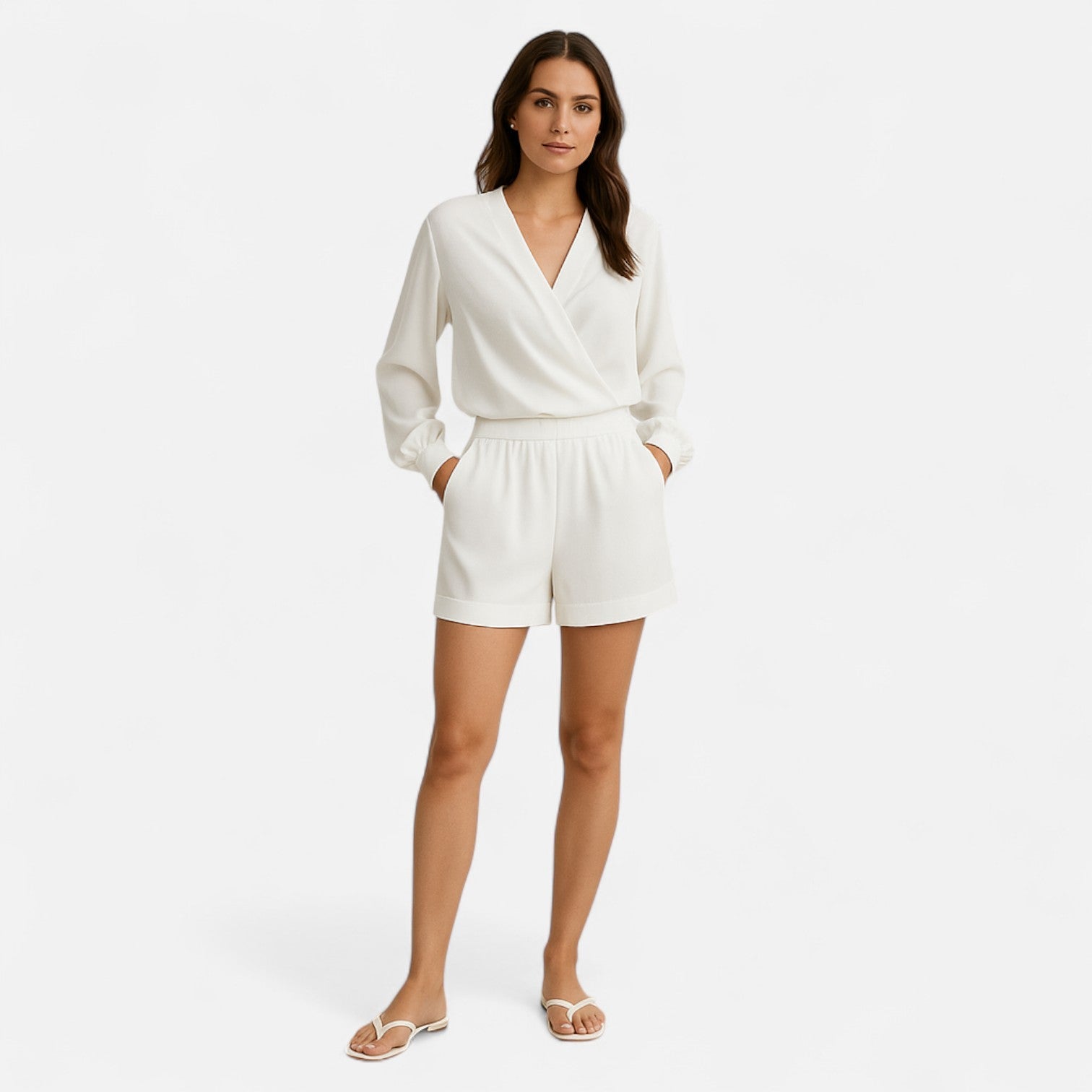Ancienne Monde | Short d’Été Plissé pour Femme – Légèreté Tailleur