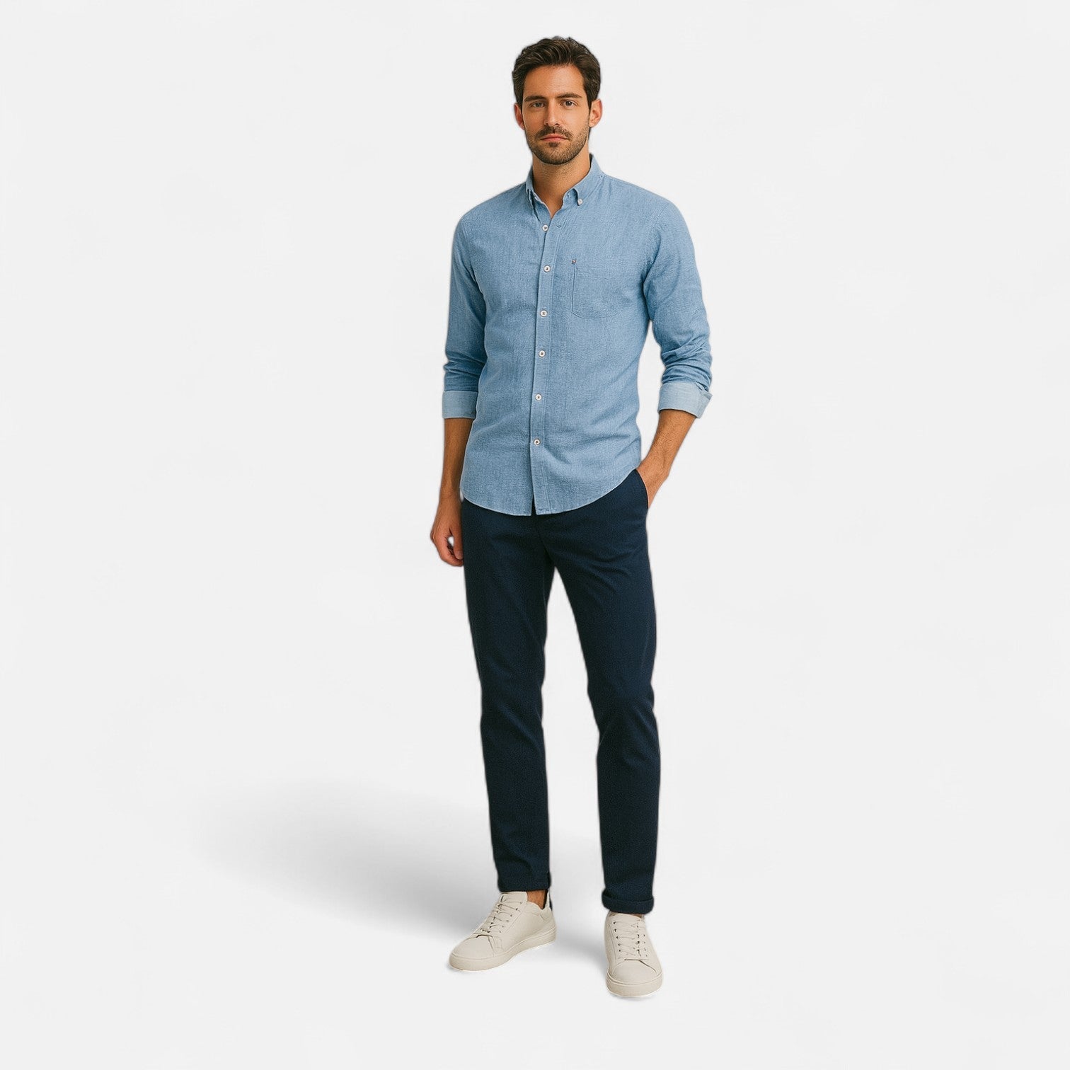 Ancienne Monde | Chemise Vintage en Coton pour Homme – Utilité Intemporelle