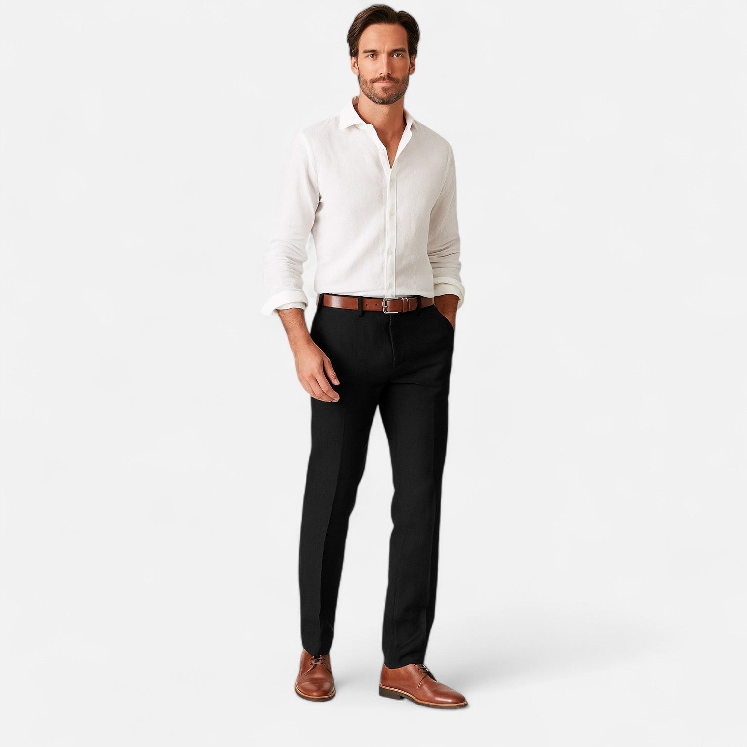 Ancienne Monde | Pantalon Tailleur pour Homme – Coupe Élégante, Polyvalence Quotidienne