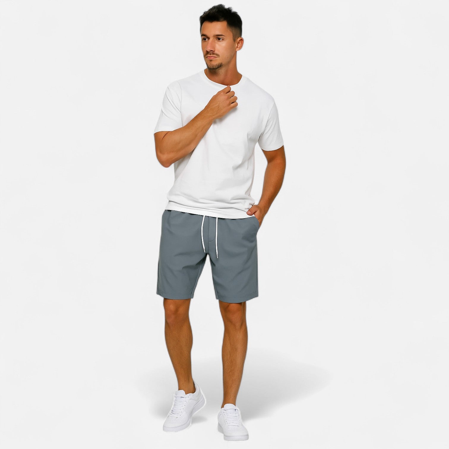 Ancienne Monde | Short Taille Haute Homme – Structure Vintage, Polyvalence Moderne