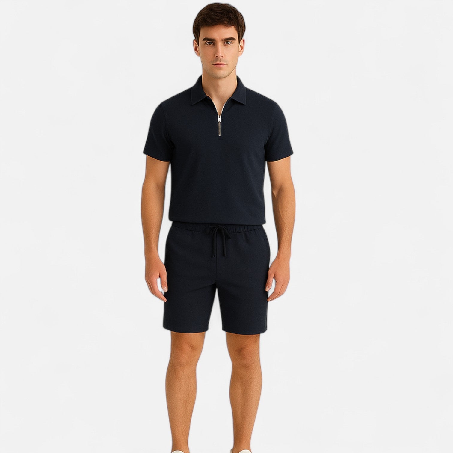Ancienne Monde | Ensemble Polo et Short pour Homme – Coordination Raffinée, Style Sans Effort