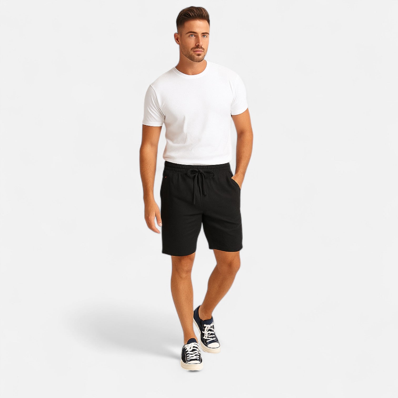Ancienne Monde | Short en Lin Riviera pour Homme