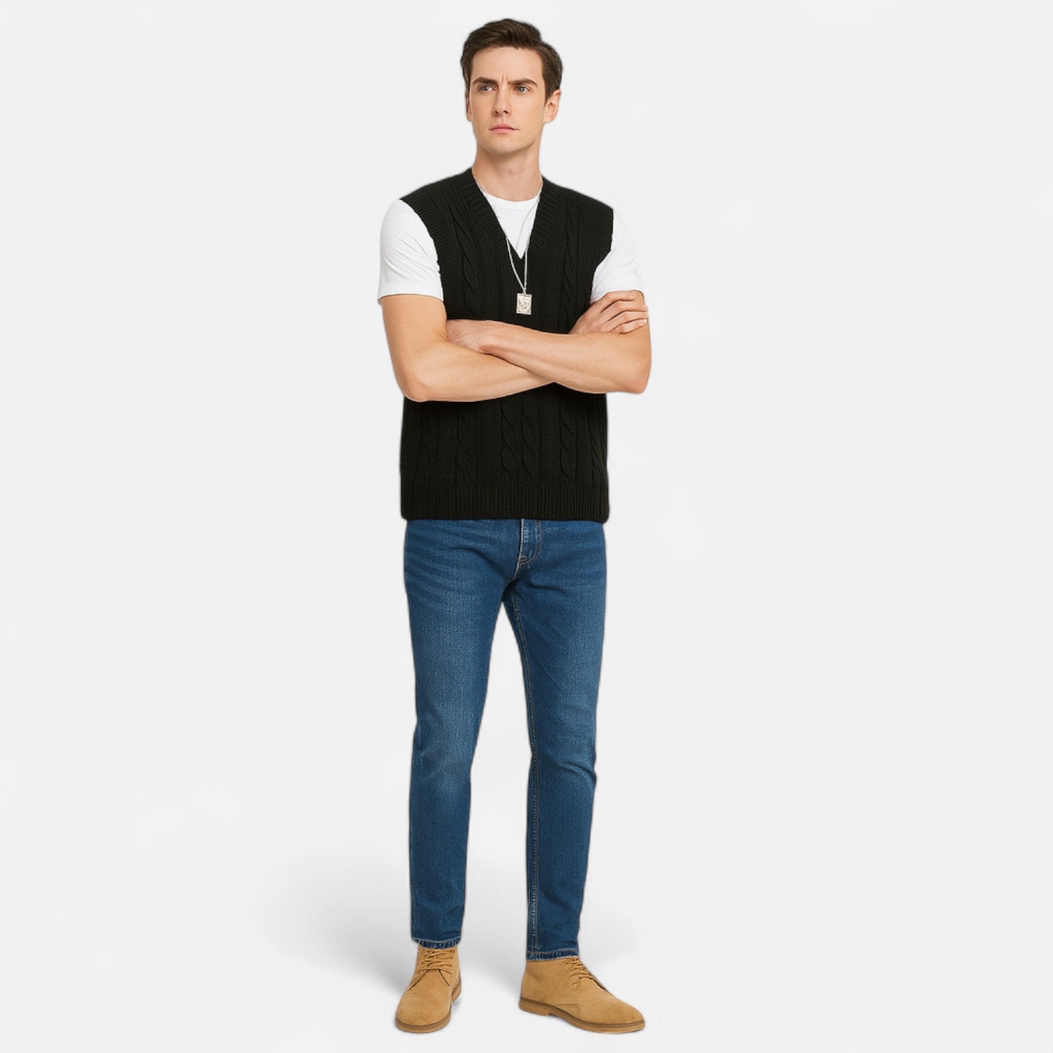 Ancienne Monde | Gilet d’Été en Lin pour Homme