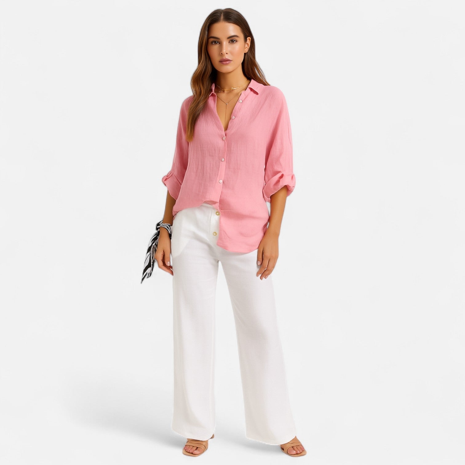 Ancienne Monde | Chemise d’Été en Lin pour Femme