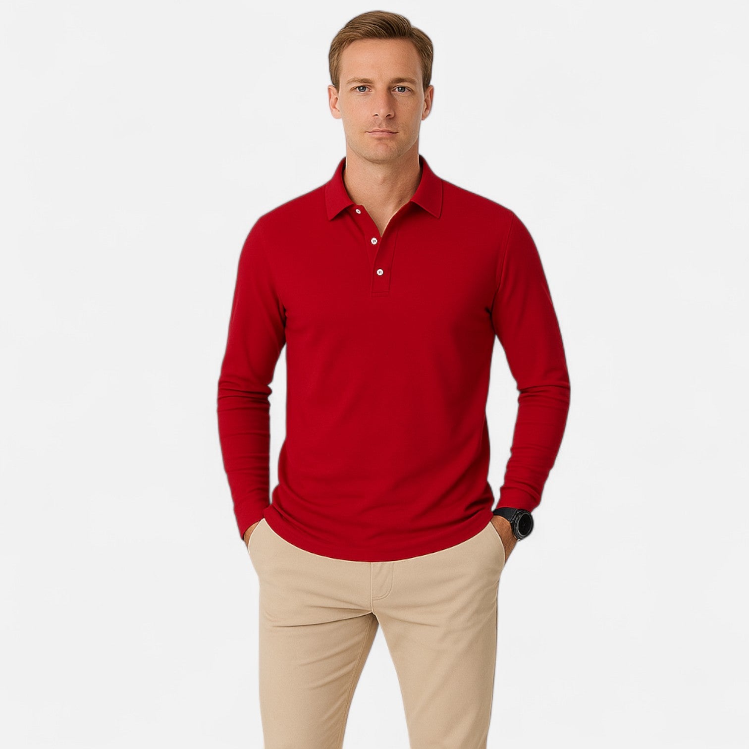 Ancienne Monde | Polo à Manches Longues pour Homme – Élégance Décontractée et Confort Raffiné au Quotidien