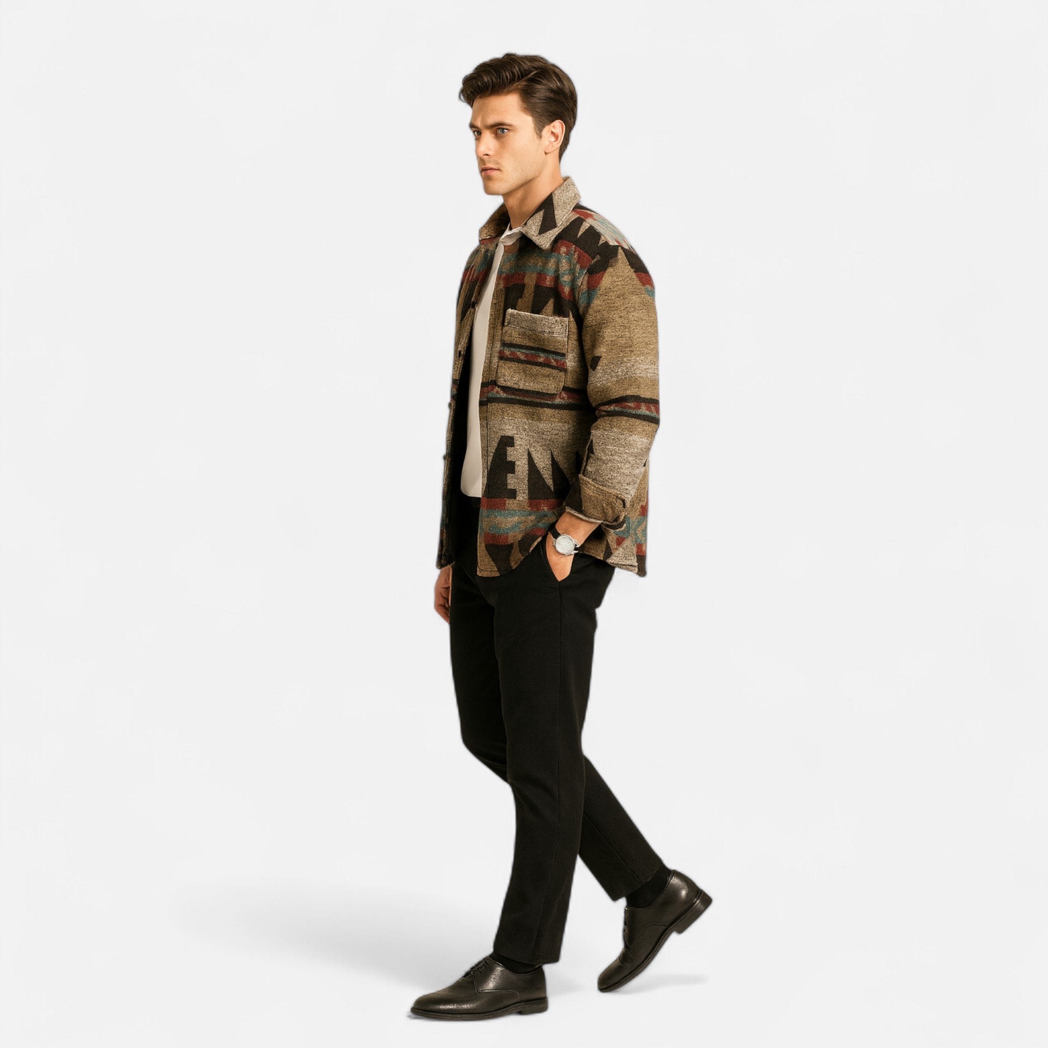 Ancienne Monde | Veste Homme en Flanelle Portugaise Héritage