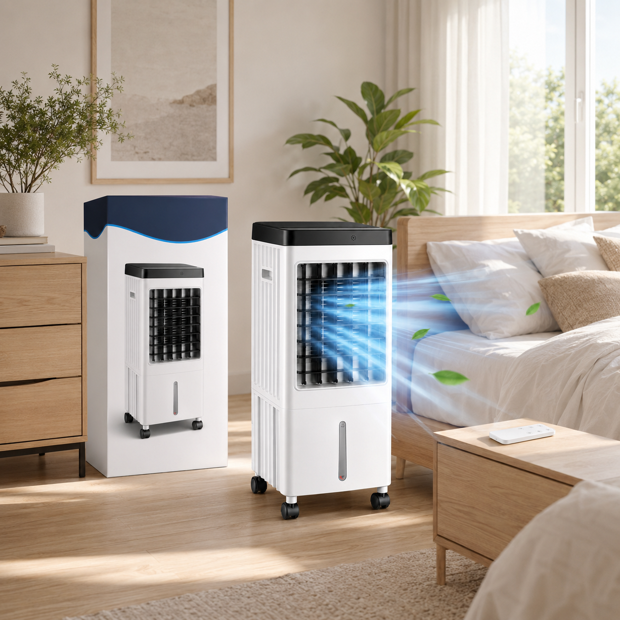 Tragbarer 10L Luftkühler mit Fernbedienung, keine Installation erforderlich