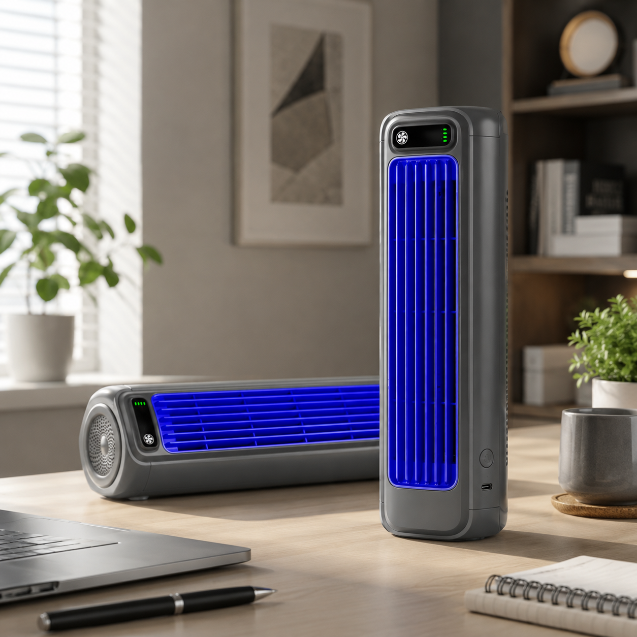 Aire acondicionado portátil recargable inalámbrico 3 en 1 con batería de 2000 mAh