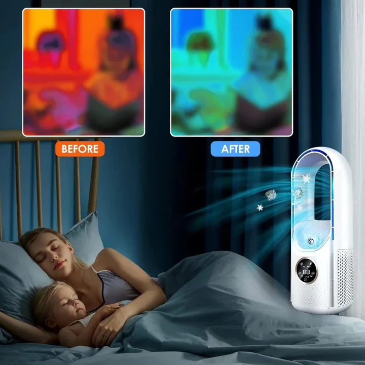 Tragbare Ventilatorlose Klimaanlage mit einstellbarer Kühlung und kompakter Bauweise